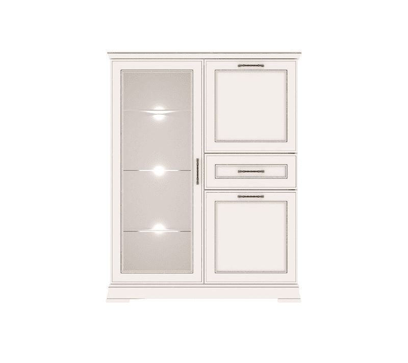 Картинка Флоренция тумба с витриной KOM1W2D1S с подсветкой интернет-магазин мебели FreeTime