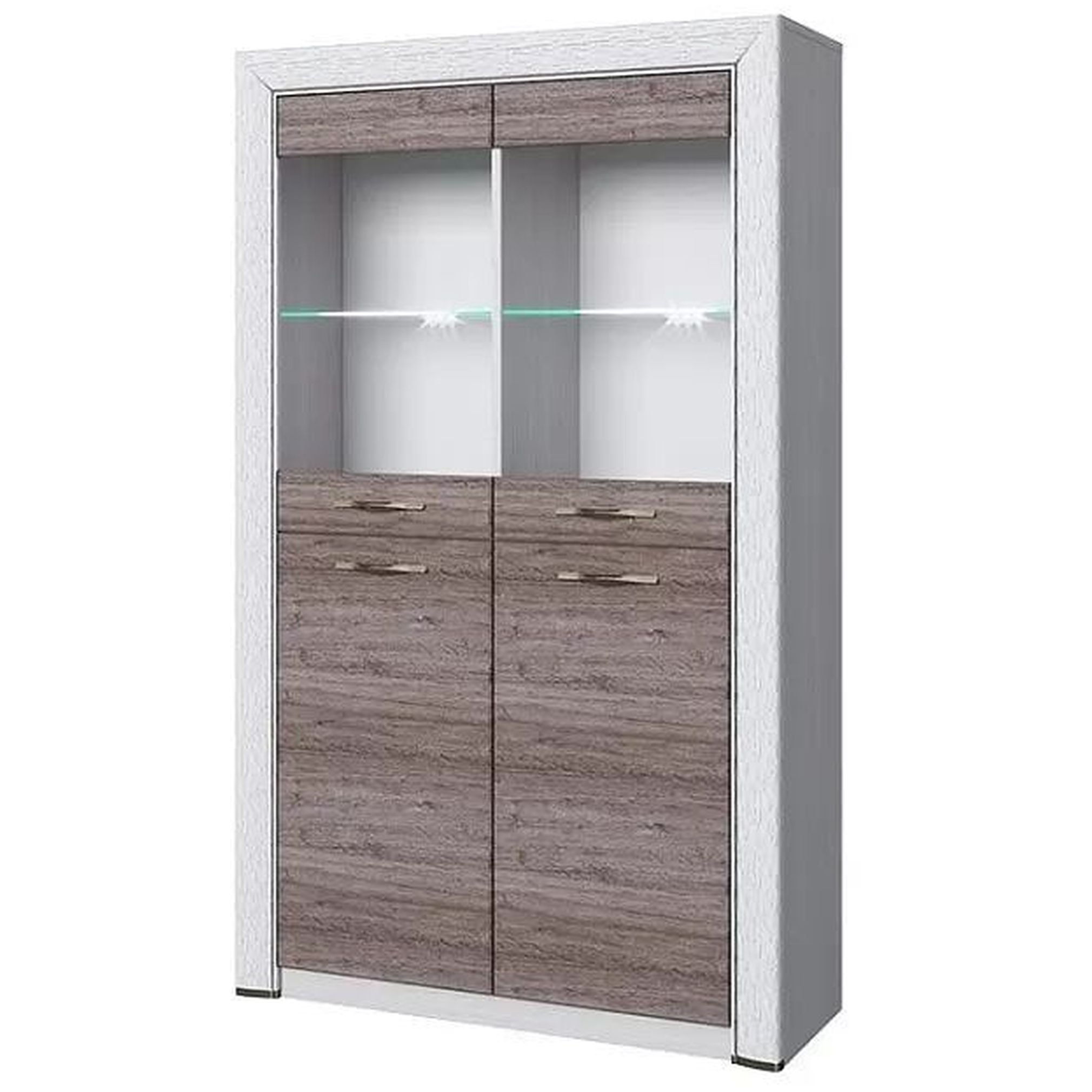 Картинка Оливия Шкаф-витрина 2V2D интернет-магазин мебели FreeTime