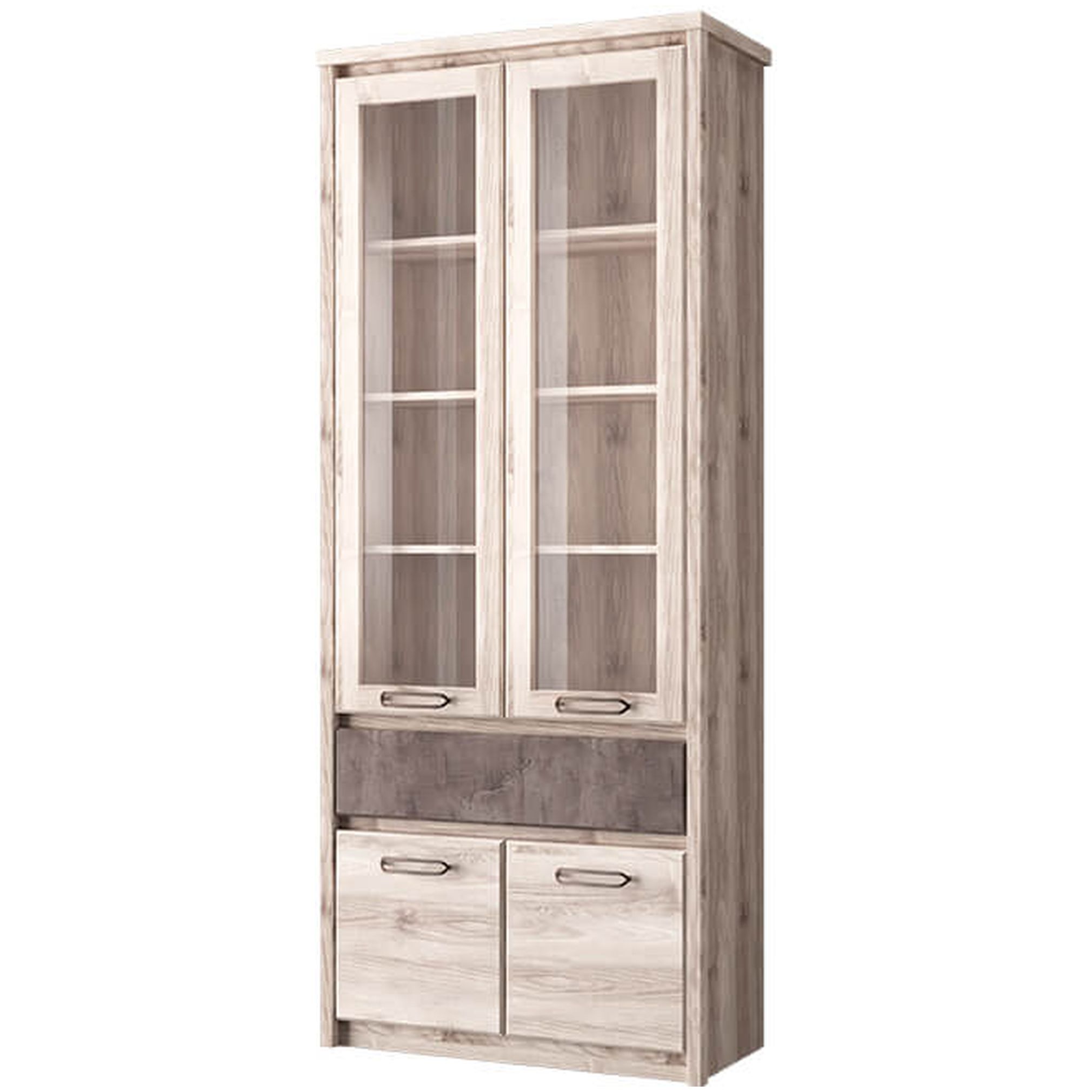 Картинка Джаз Шкаф с витриной 2V2D1S интернет-магазин мебели FreeTime