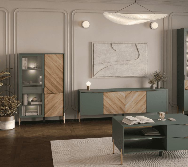 Картинка Сиена шкаф-витрина REG1W1D/140 с подсветкой интернет-магазин мебели FreeTime