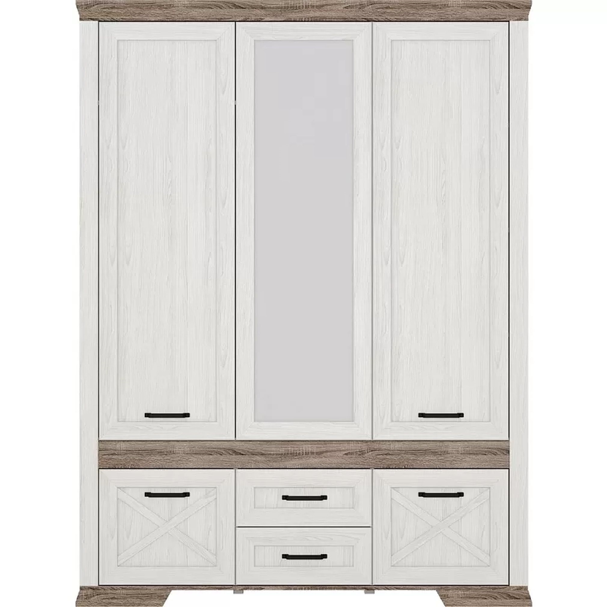 Картинка Марсель шкаф с зеркалом SZF5D2S интернет-магазин мебели FreeTime