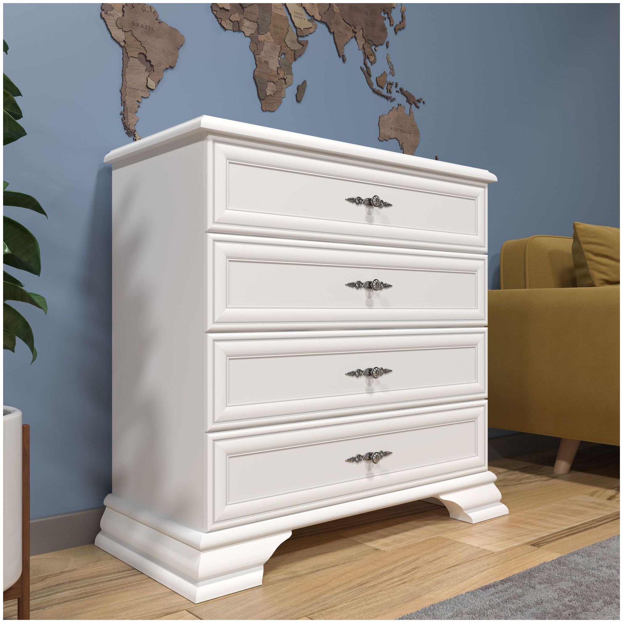 Картинка Кентаки комод S320-KOM4S (Белый) интернет-магазин мебели FreeTime