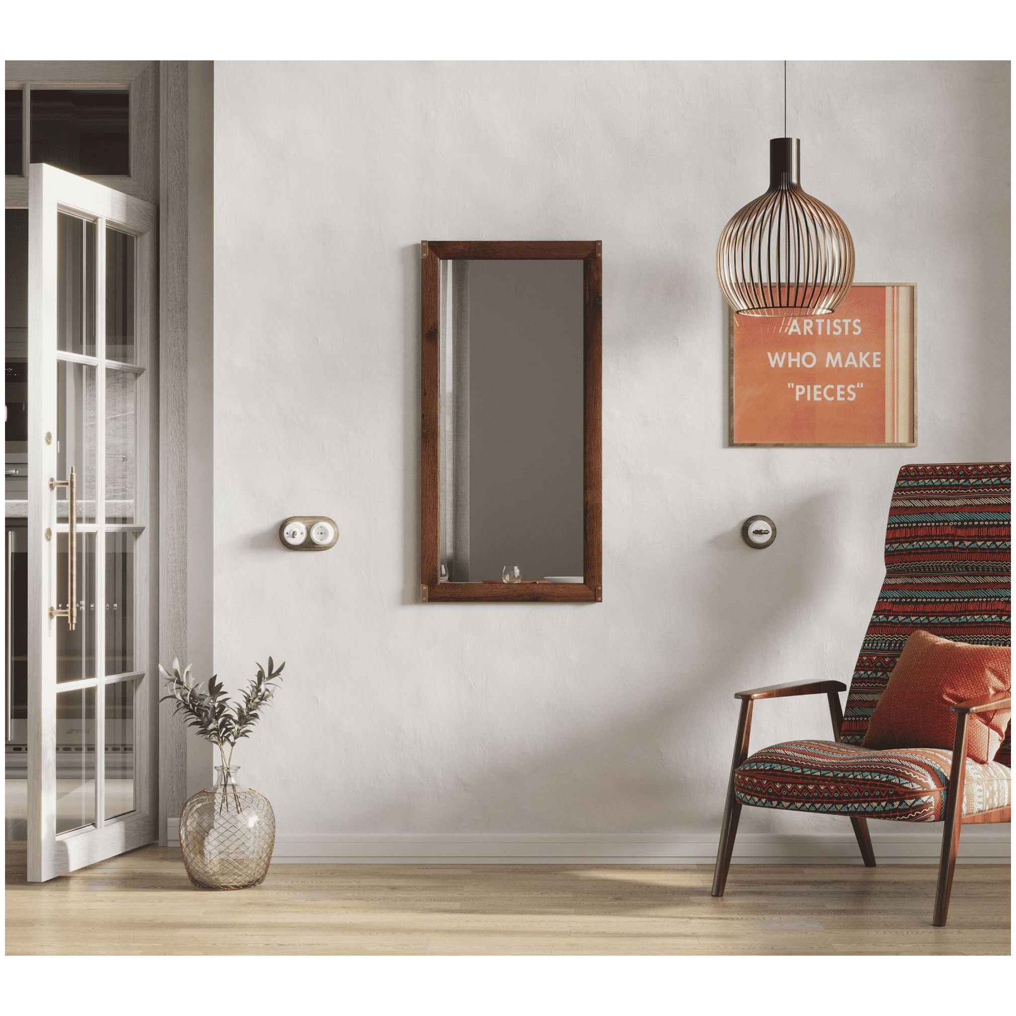 Картинка Индиана зеркало JLUS 50 (Дуб саттер) интернет-магазин мебели FreeTime