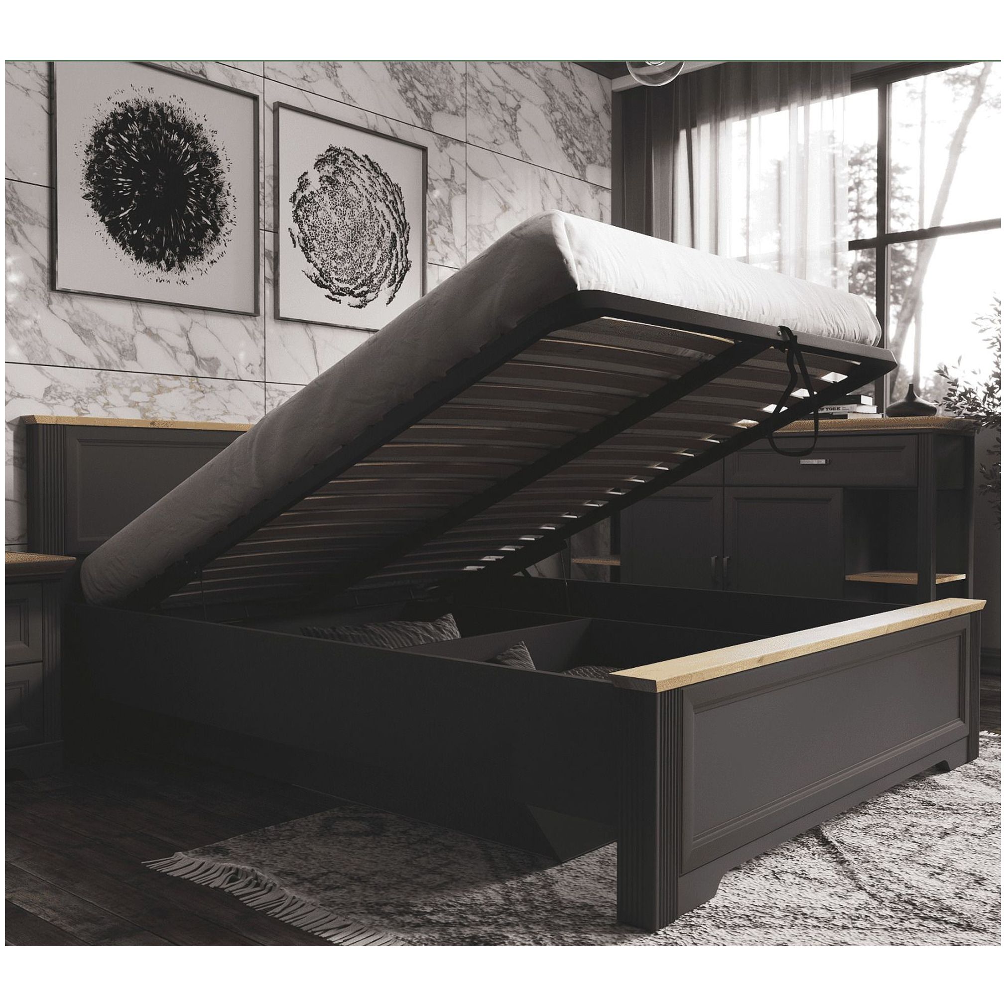 Картинка Жасмин кровать LOZ180х200 с подъемным механизмом интернет-магазин мебели FreeTime