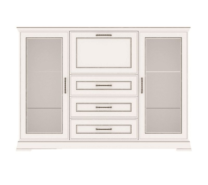 Картинка Флоренция тумба с витриной KOM2W3S1B интернет-магазин мебели FreeTime