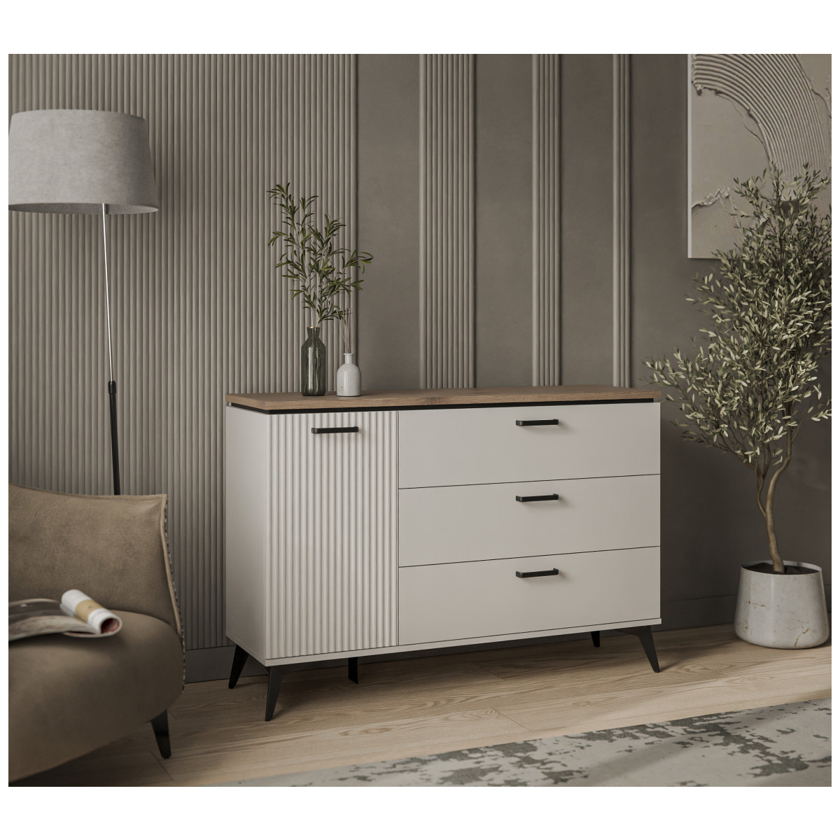 Картинка Винати Тумба 1D3S интернет-магазин мебели FreeTime