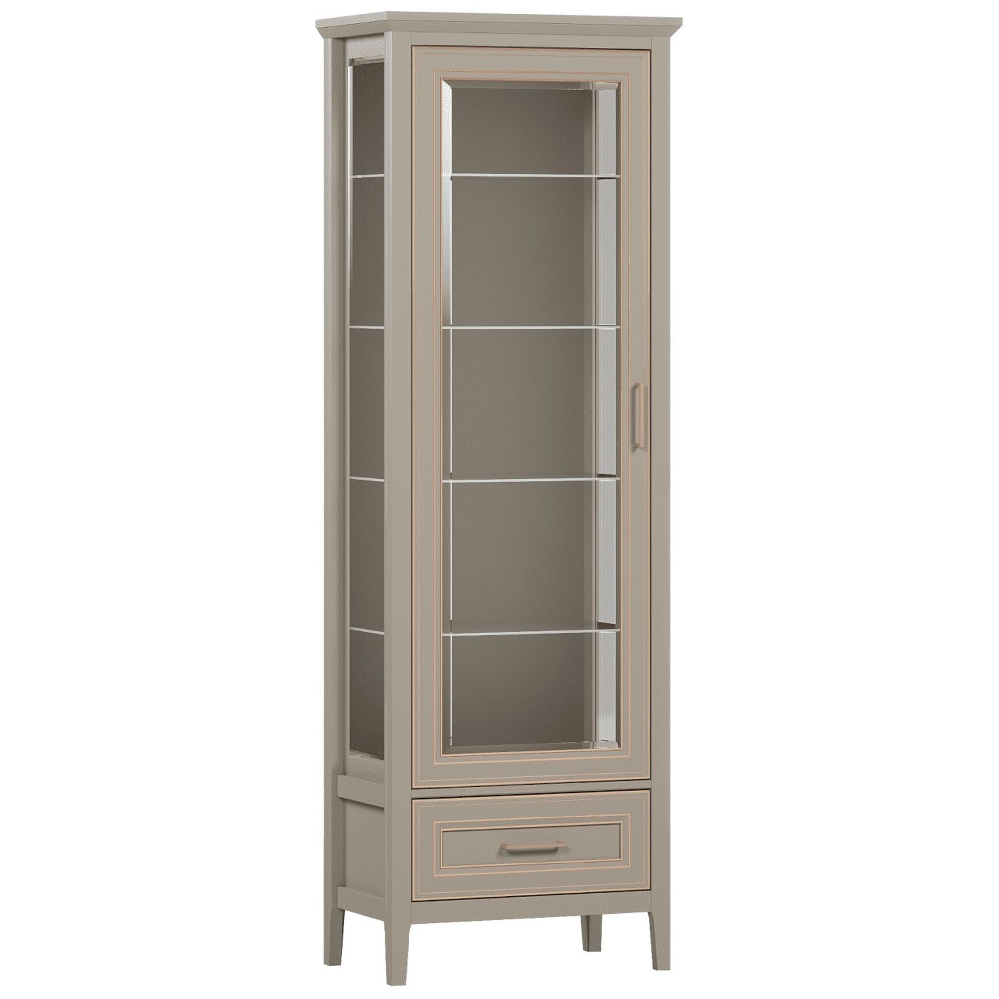 Картинка Классик шкаф-витрина REG1W1SZK интернет-магазин мебели FreeTime