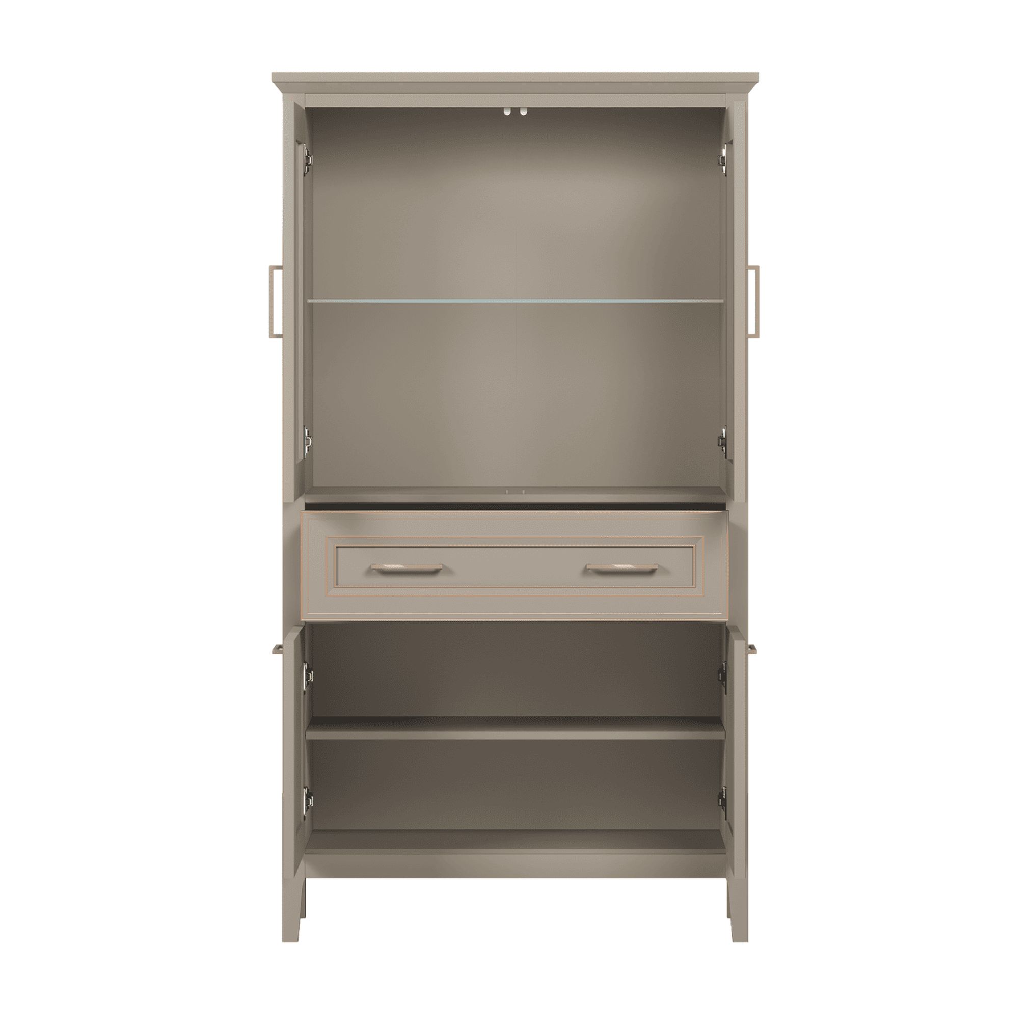 Картинка Классик шкаф-витрина REG2W2D1S/170 интернет-магазин мебели FreeTime