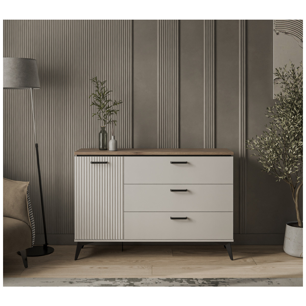 Картинка Винати Тумба 1D3S интернет-магазин мебели FreeTime