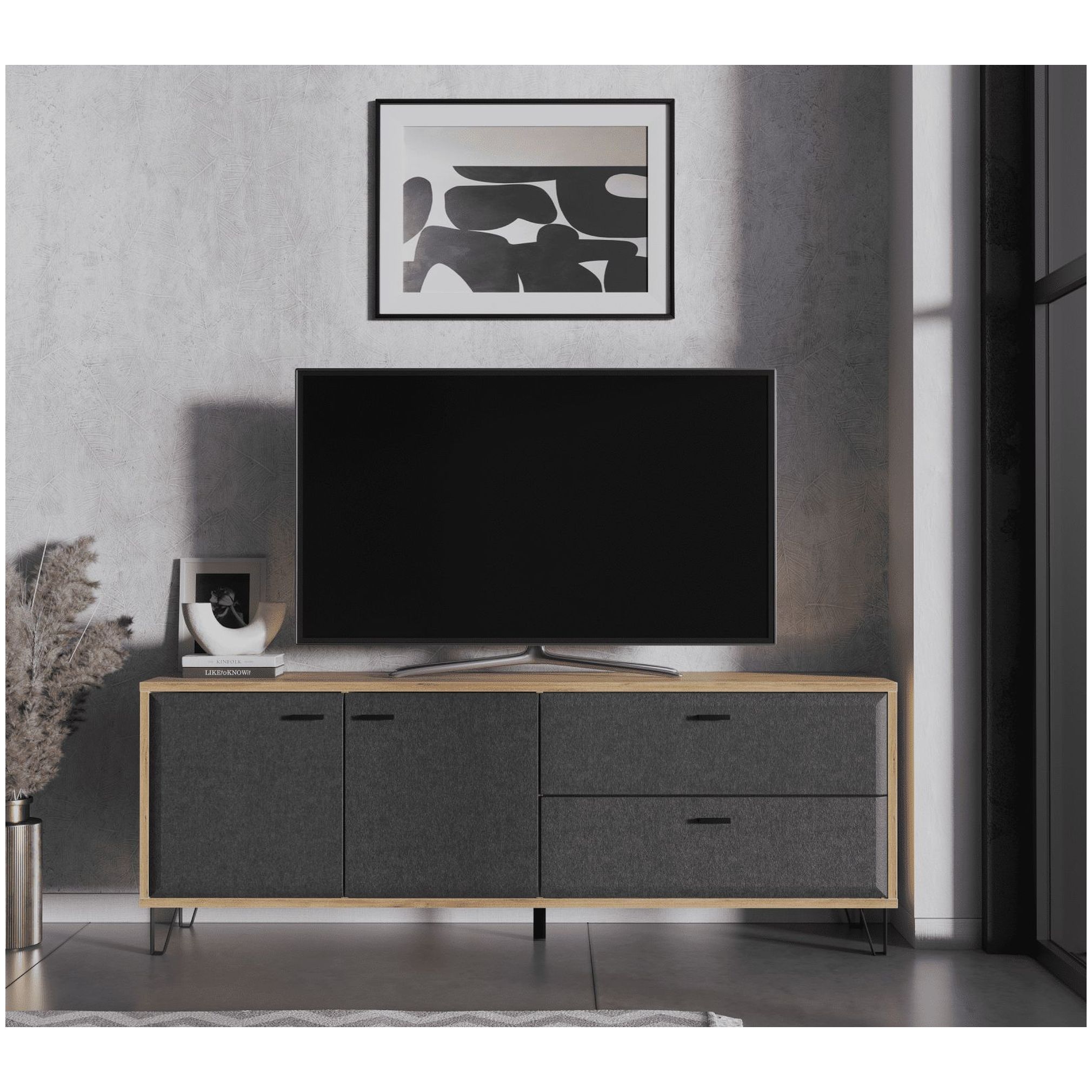 Картинка Грейс ТВ тумба RTV2D2S интернет-магазин мебели FreeTime