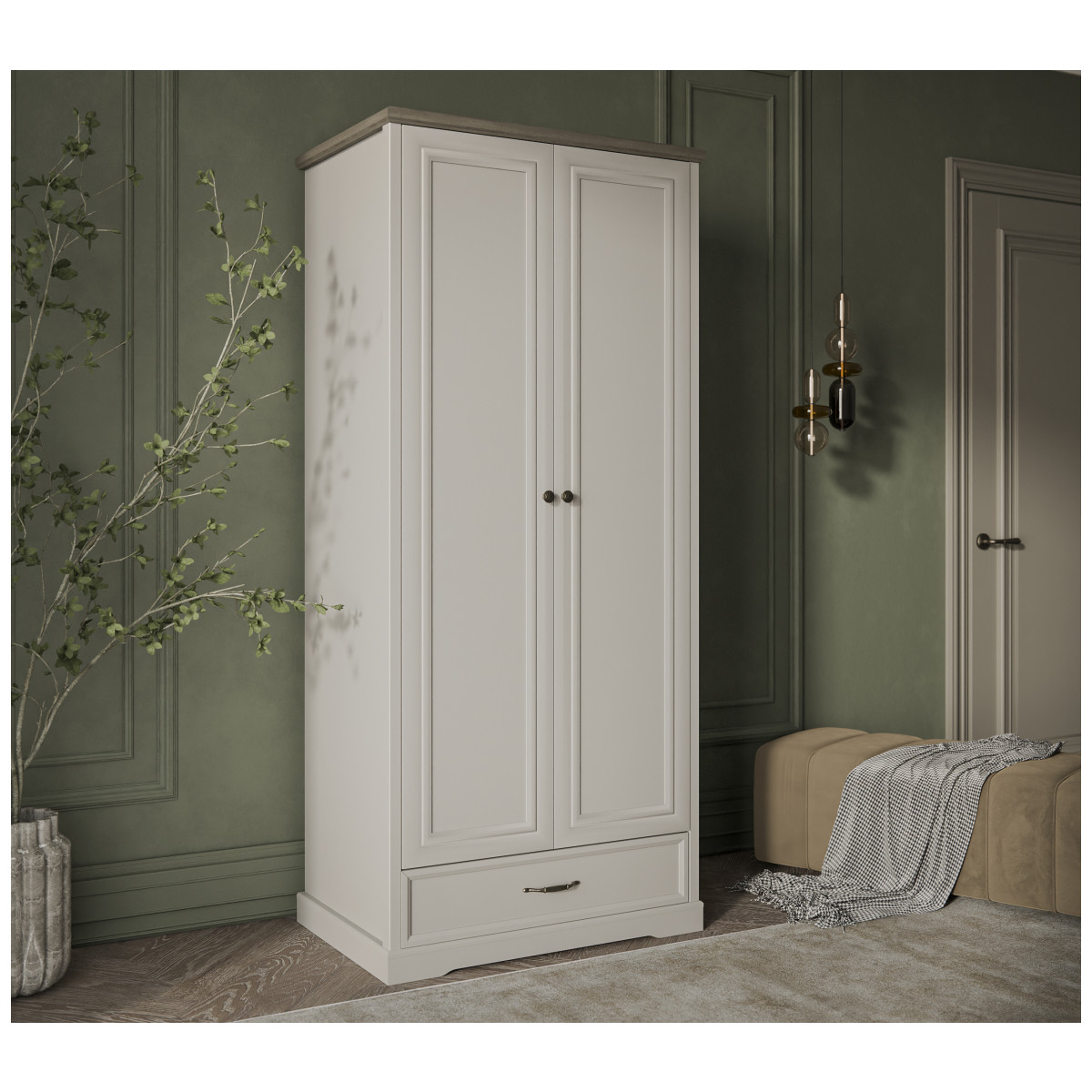 Картинка Тоскана Шкаф 2DG1S интернет-магазин мебели FreeTime