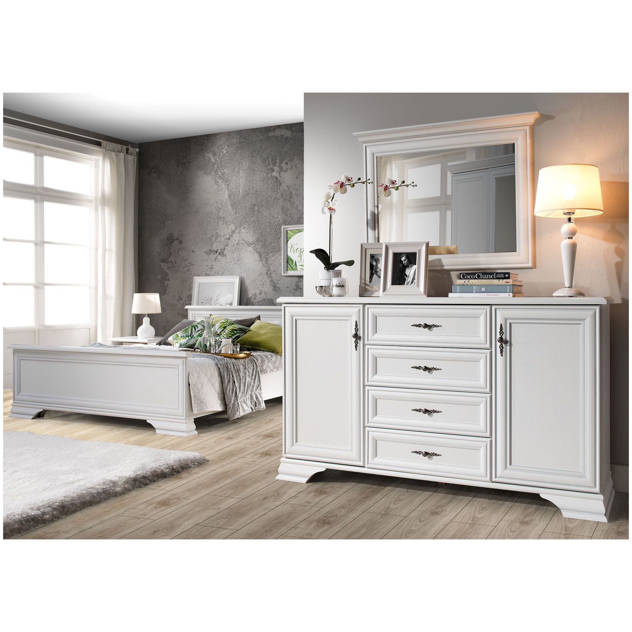 Картинка Кентаки зеркало S320-LUS/90 (Белый) интернет-магазин мебели FreeTime