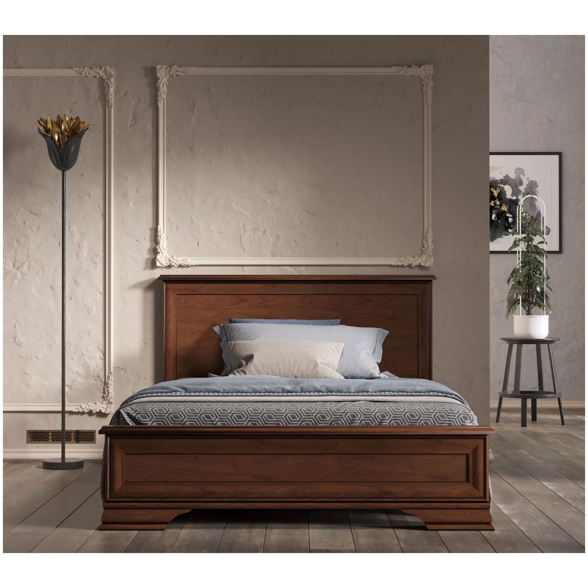 Картинка Кентаки кровать LOZ160х200 (Каштан) интернет-магазин мебели FreeTime