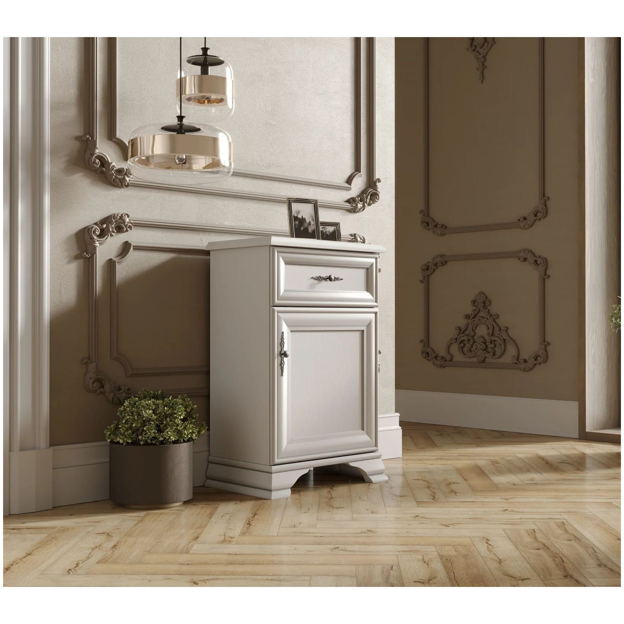 Картинка Кентаки тумба правая S320-KOM1D1S/P (Белый) интернет-магазин мебели FreeTime