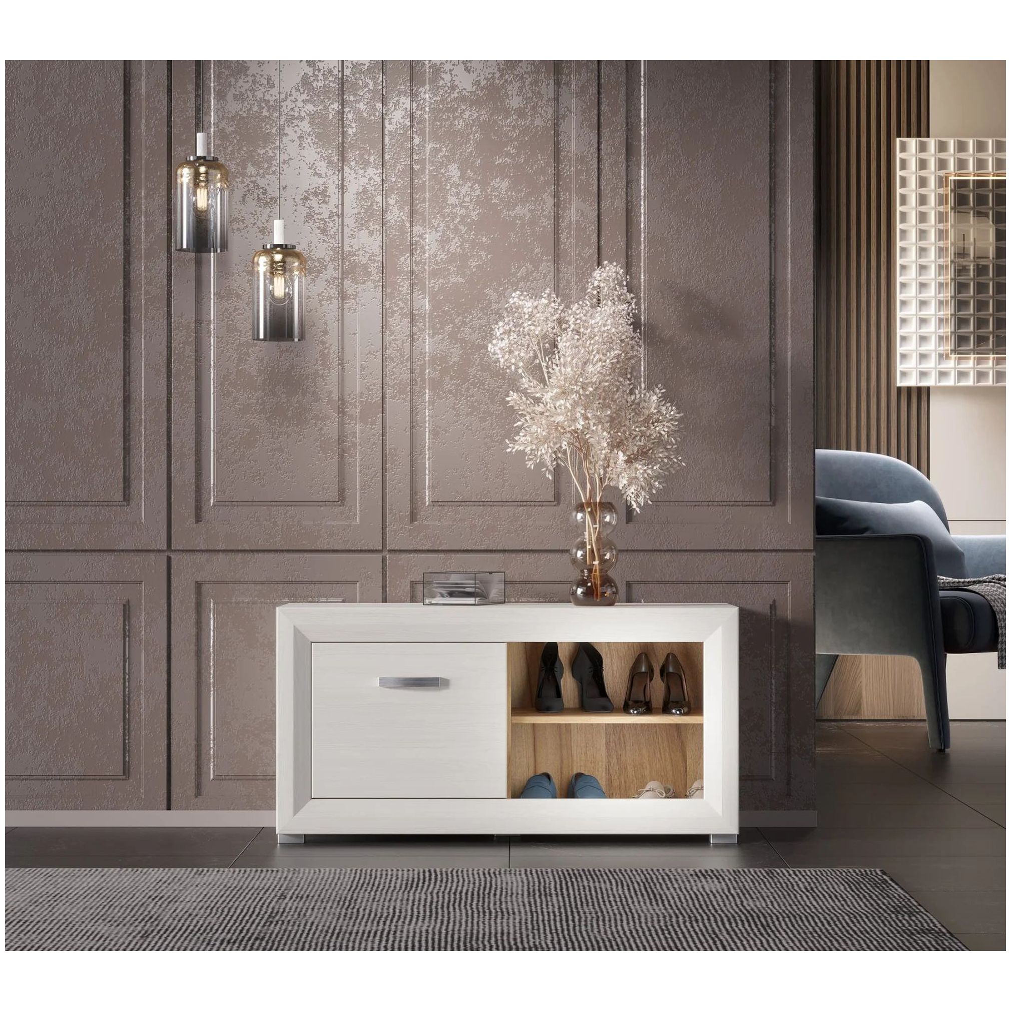 Картинка Мальта тумба для обуви BUT1D/110 интернет-магазин мебели FreeTime