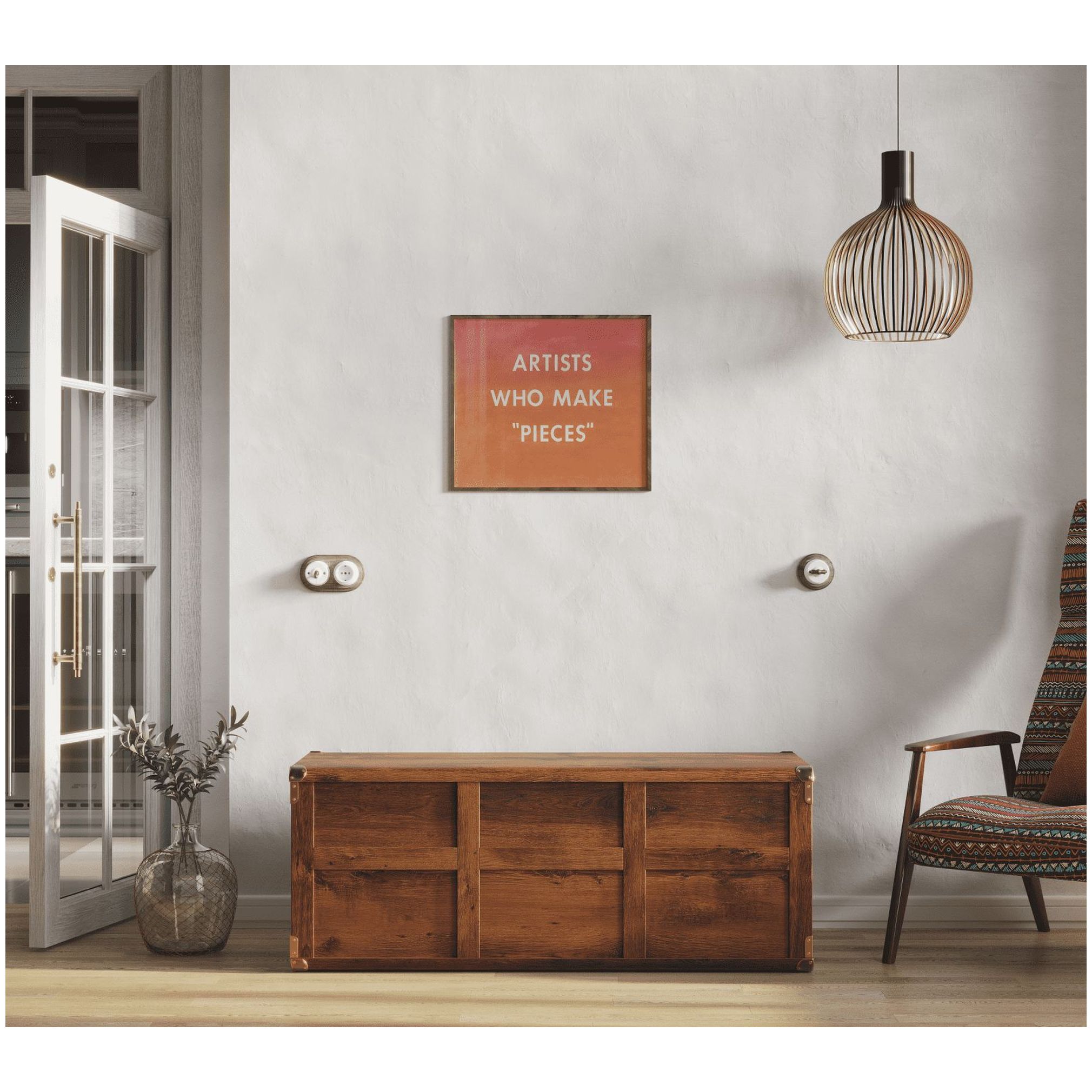 Картинка Индиана сундук JKUF 120 (Дуб саттер) интернет-магазин мебели FreeTime