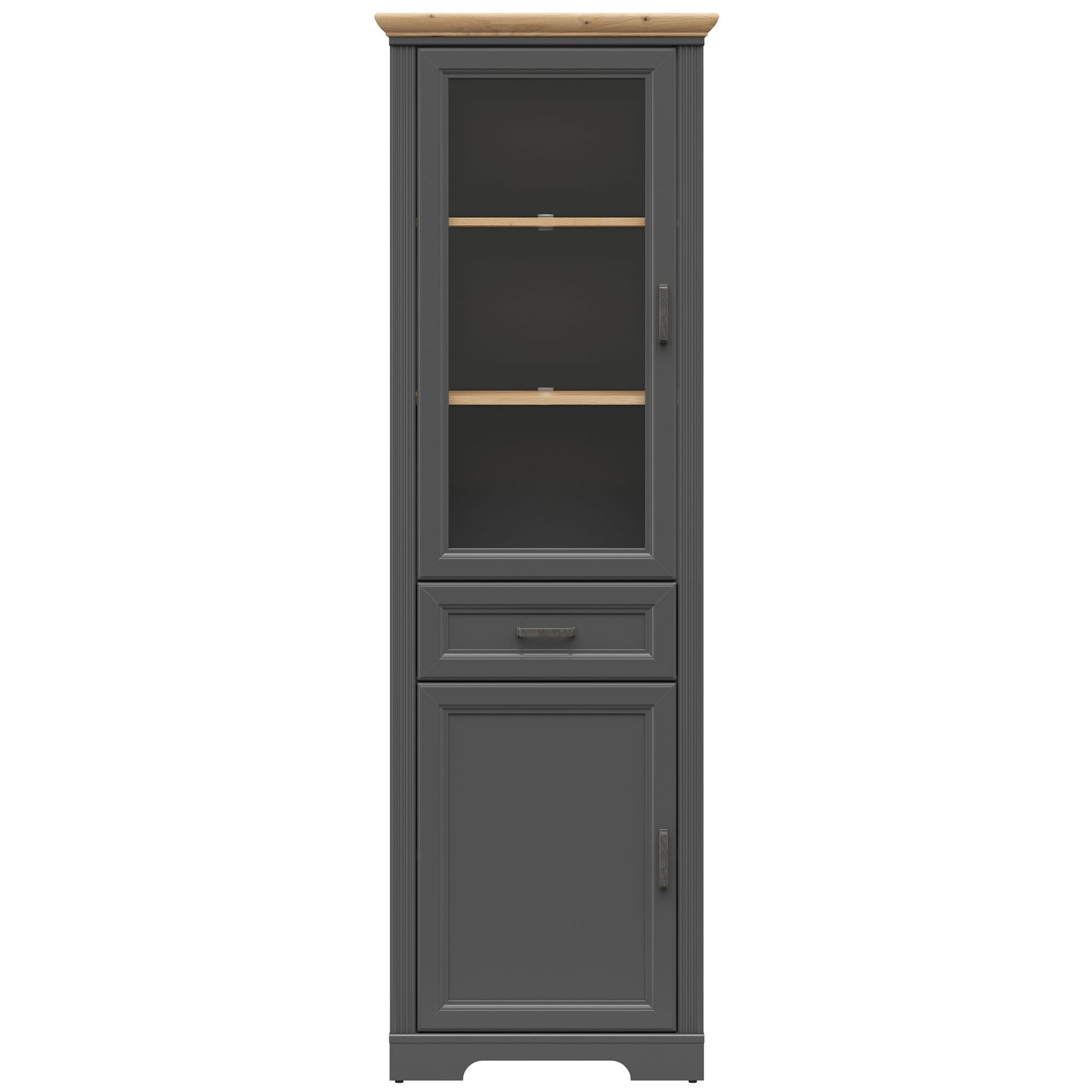 Картинка Жасмин шкаф-витрина REG1W1D1S интернет-магазин мебели FreeTime