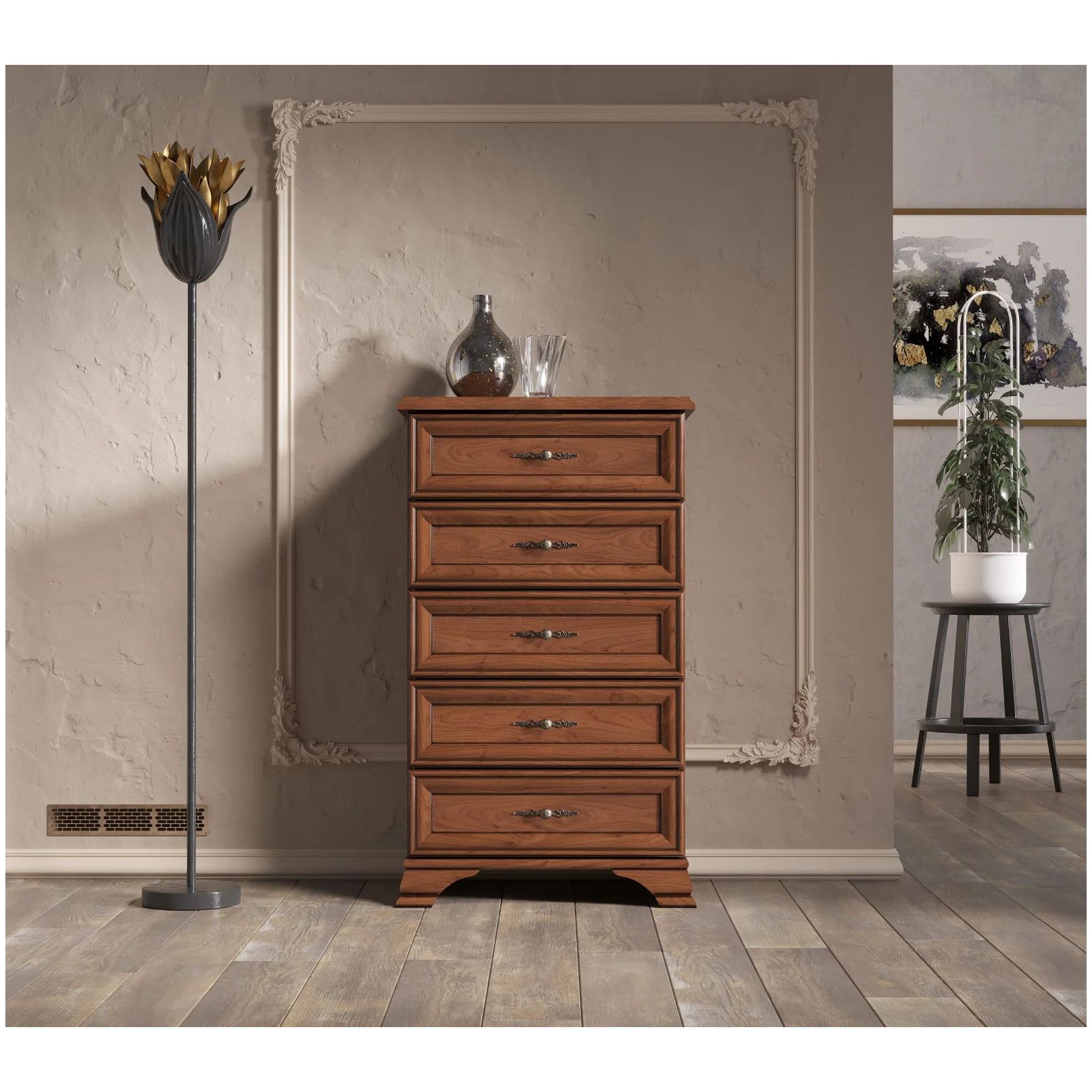 Картинка Кентаки комод KOM5S (Каштан) интернет-магазин мебели FreeTime