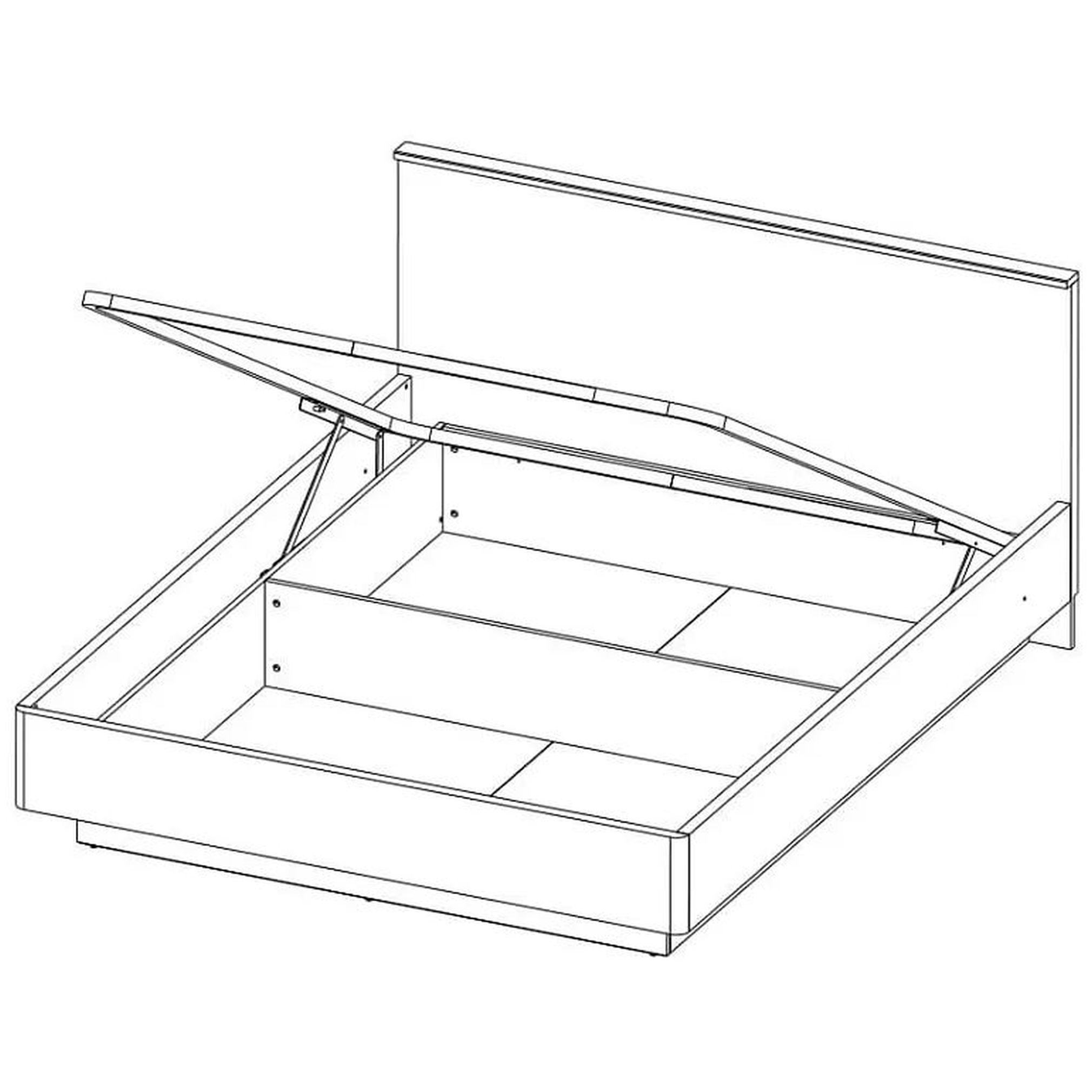 Картинка Джагер Кровать 160 с подъемником интернет-магазин мебели FreeTime