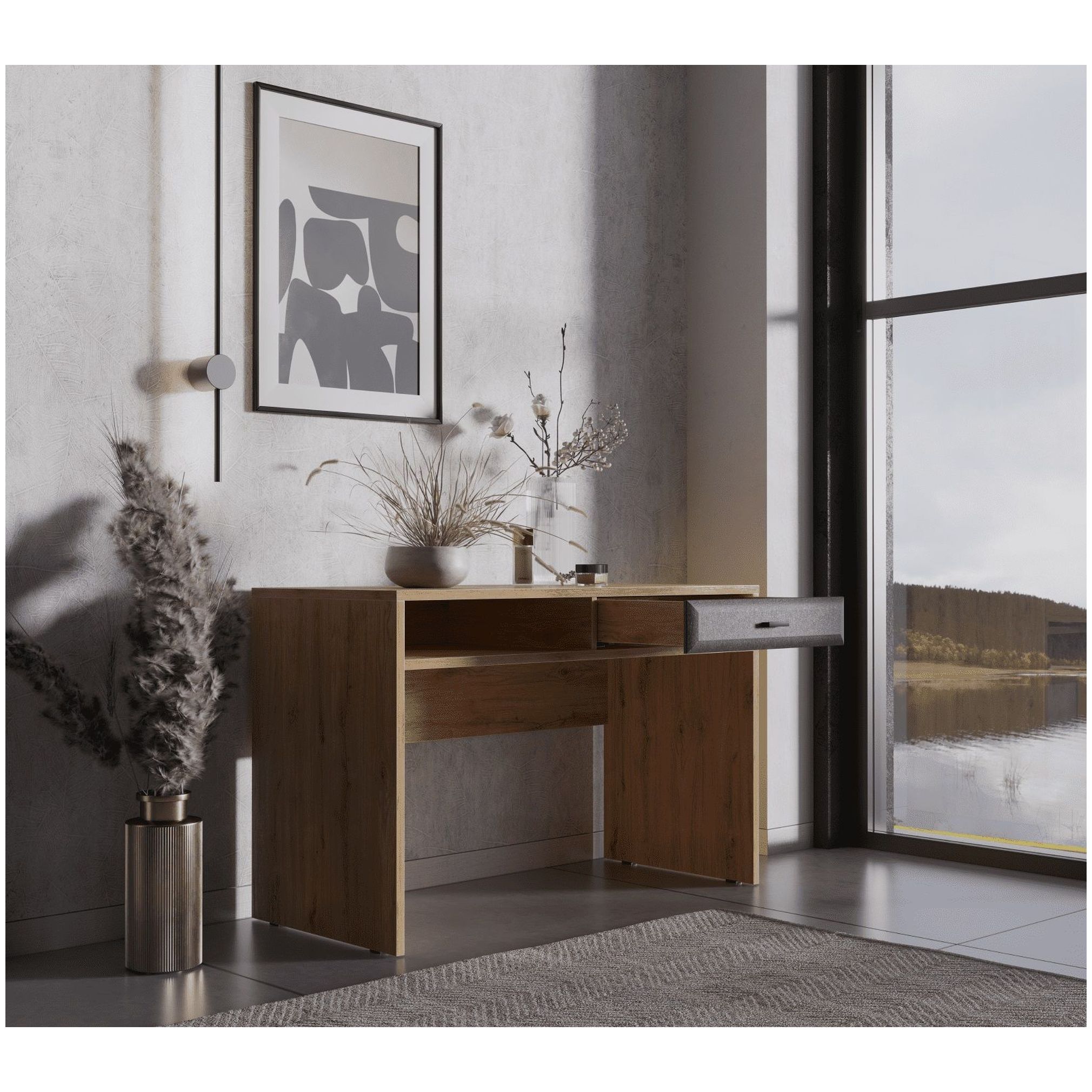 Картинка Грейс стол письменный BIU1S интернет-магазин мебели FreeTime