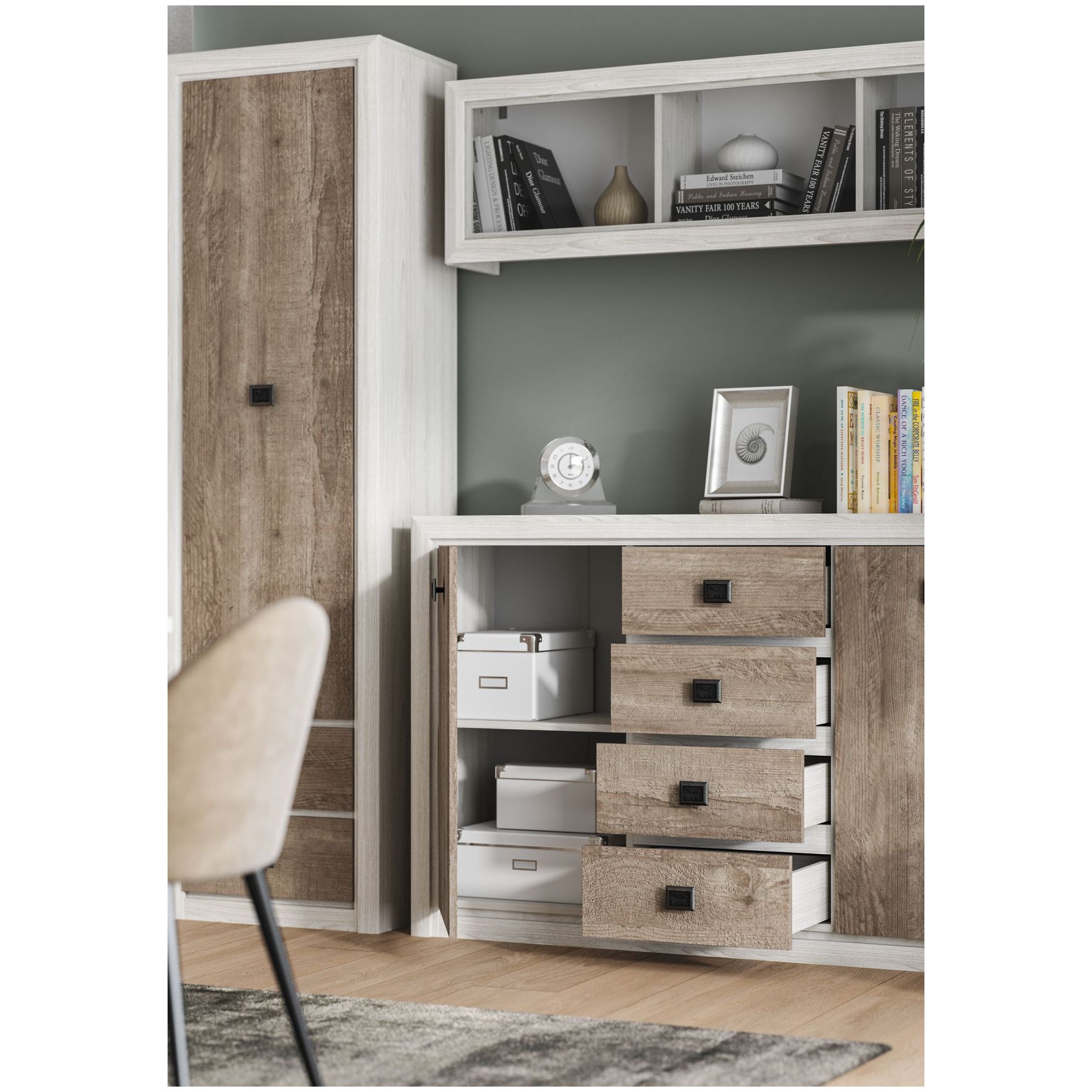 Картинка Коен тумба KOM2D4S (Сосна) интернет-магазин мебели FreeTime