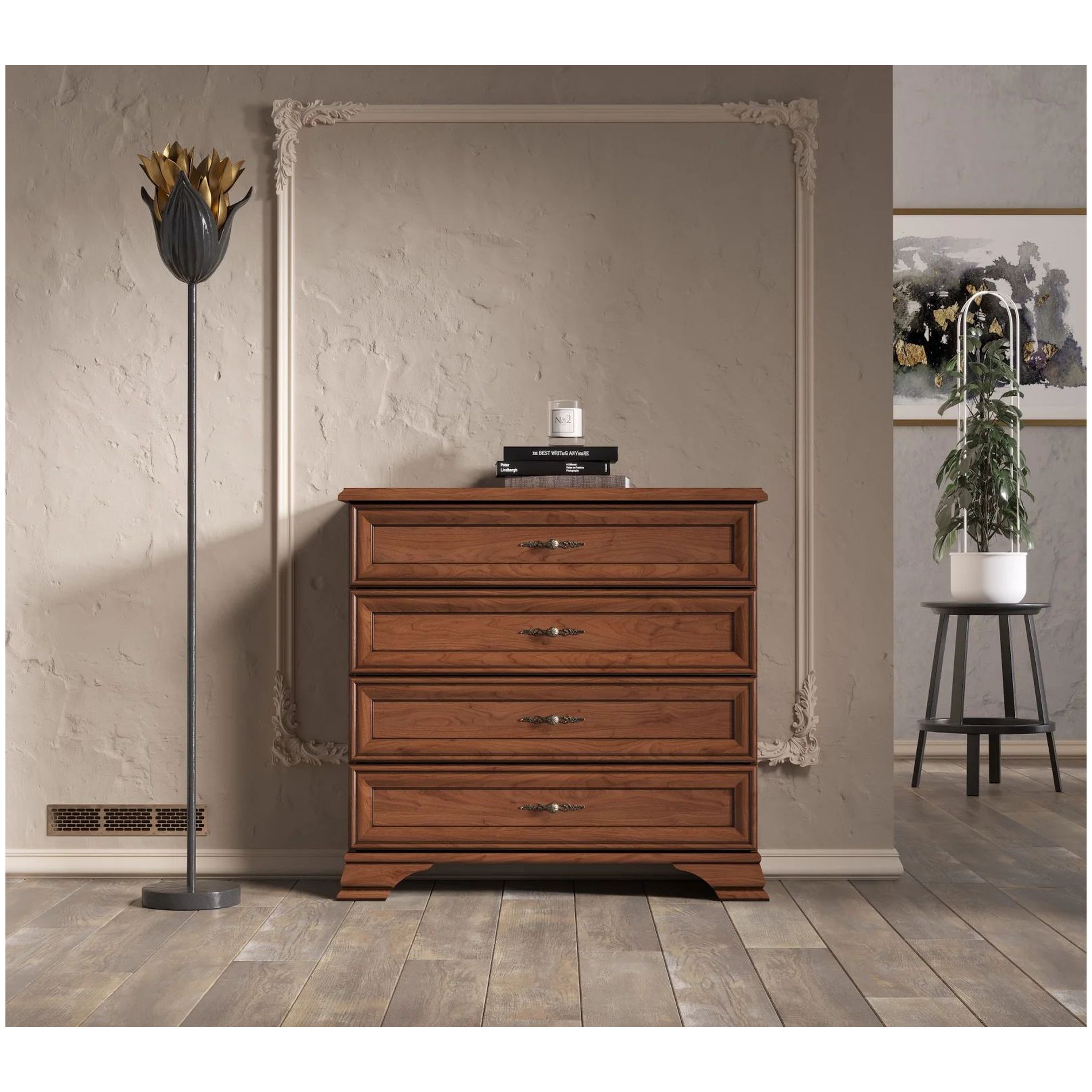 Картинка Кентаки комод KOM4S (Каштан) интернет-магазин мебели FreeTime