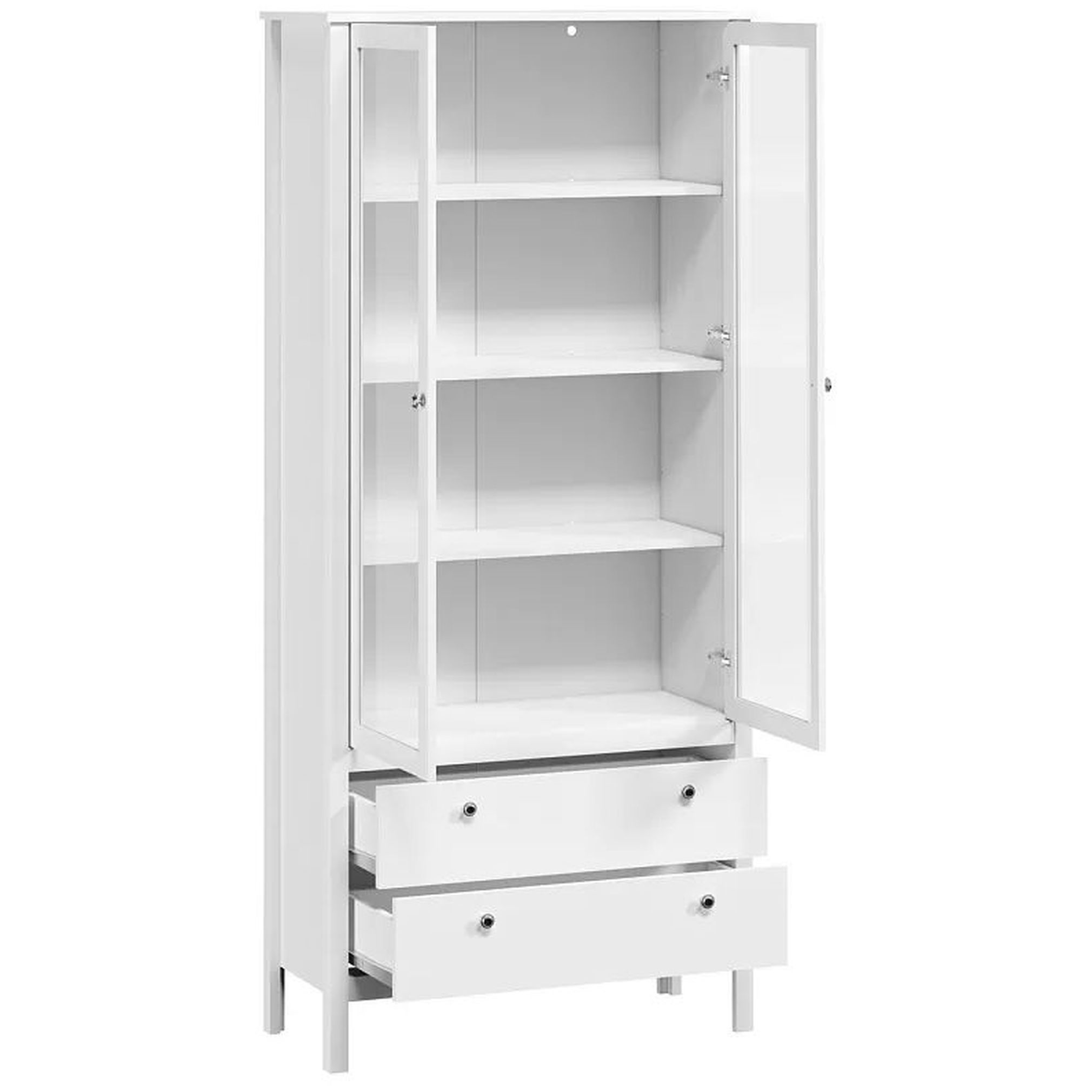 Картинка Ева шкаф-витрина REG2W2S интернет-магазин мебели FreeTime