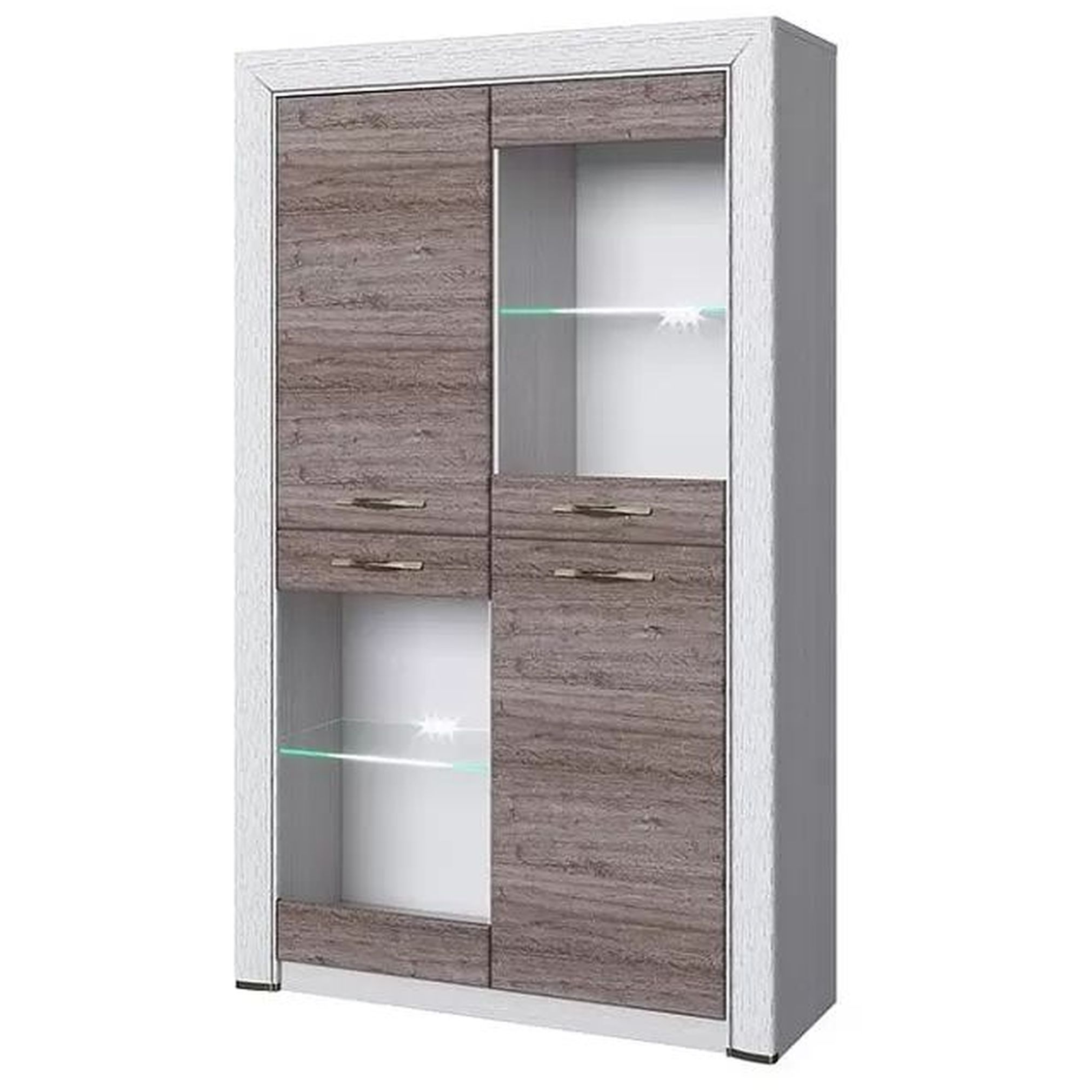 Картинка Оливия Шкаф-витрина 2V2D интернет-магазин мебели FreeTime