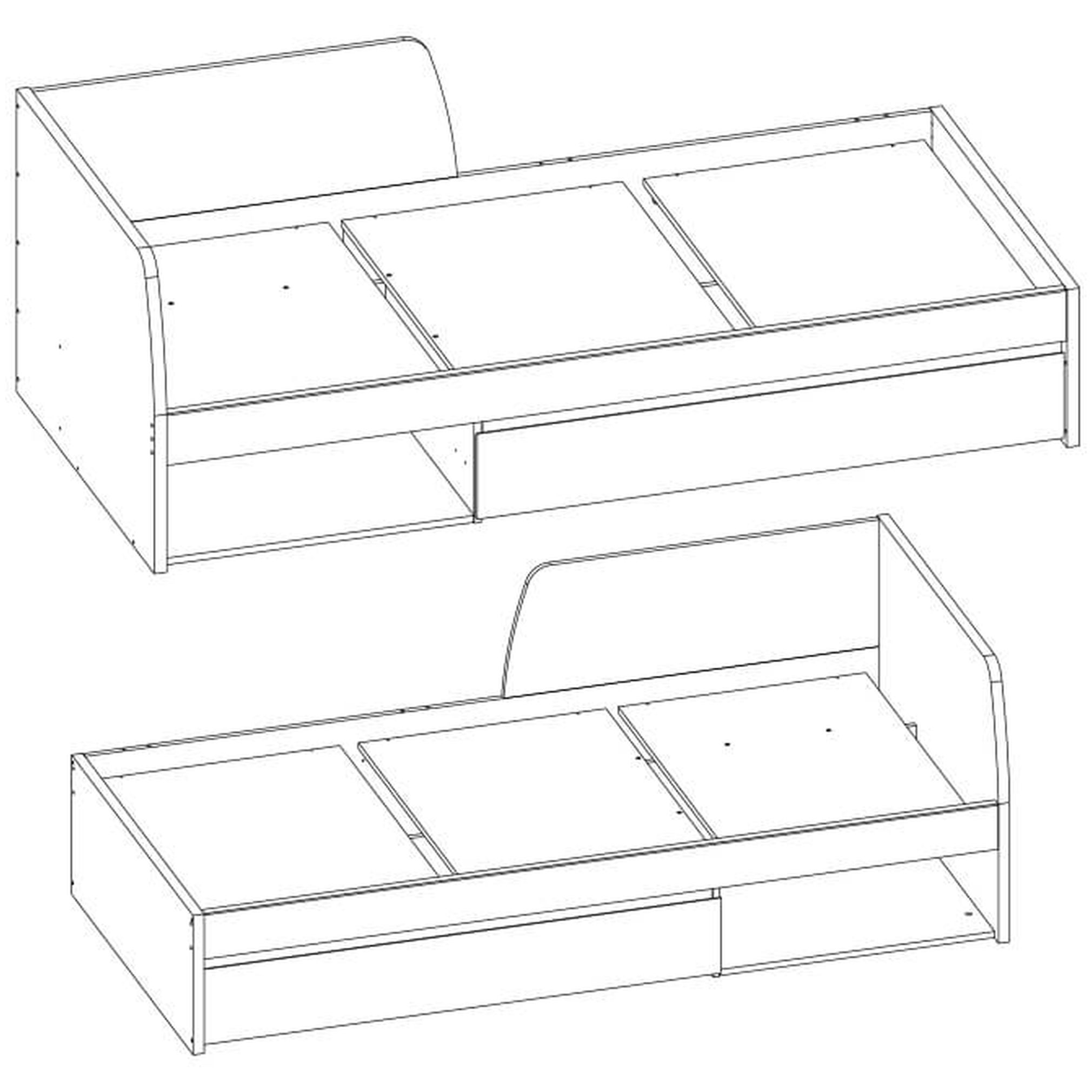 Картинка Джаз Кровать 90 интернет-магазин мебели FreeTime