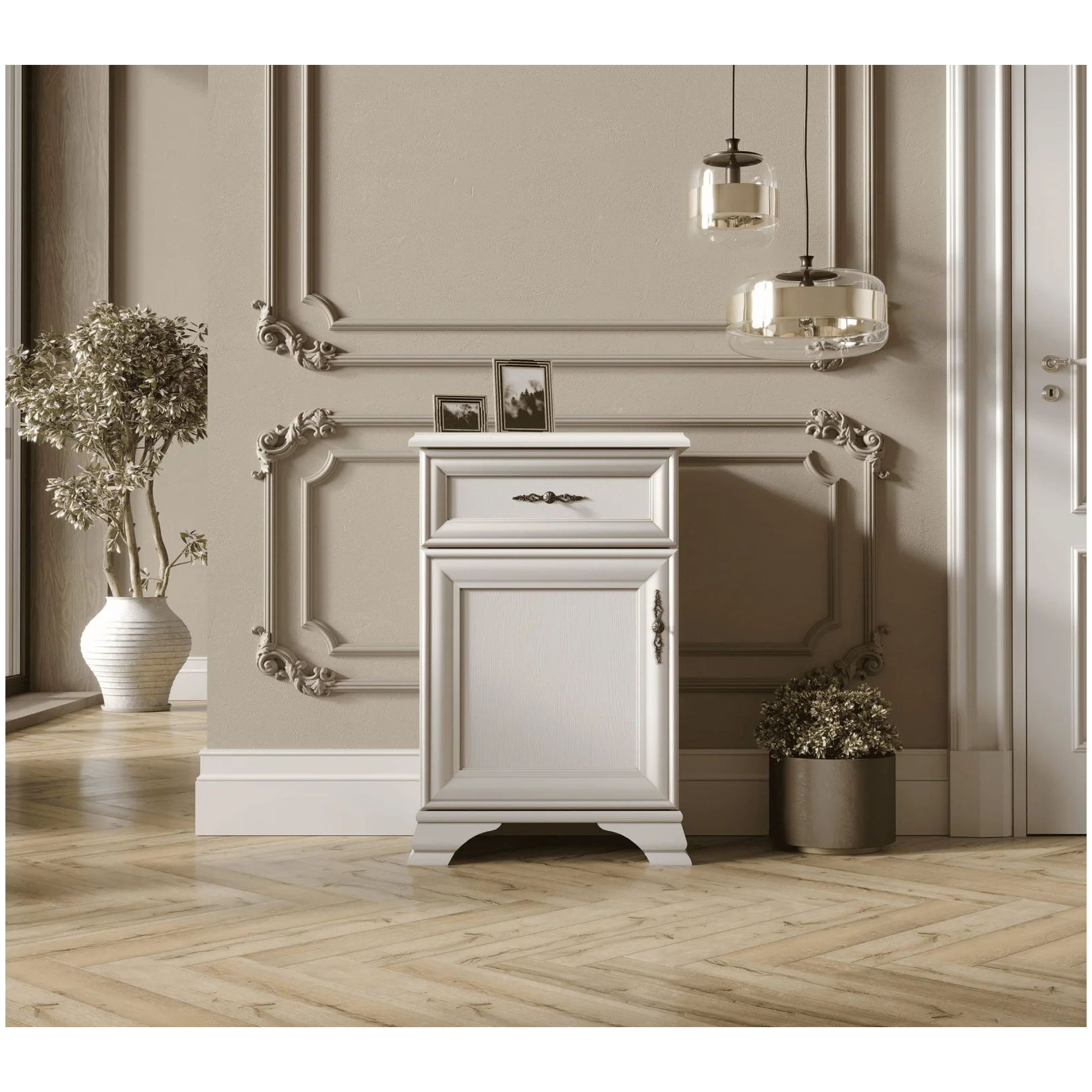 Картинка Кентаки тумба левая S320-KOM1D1S/L (Белый) интернет-магазин мебели FreeTime