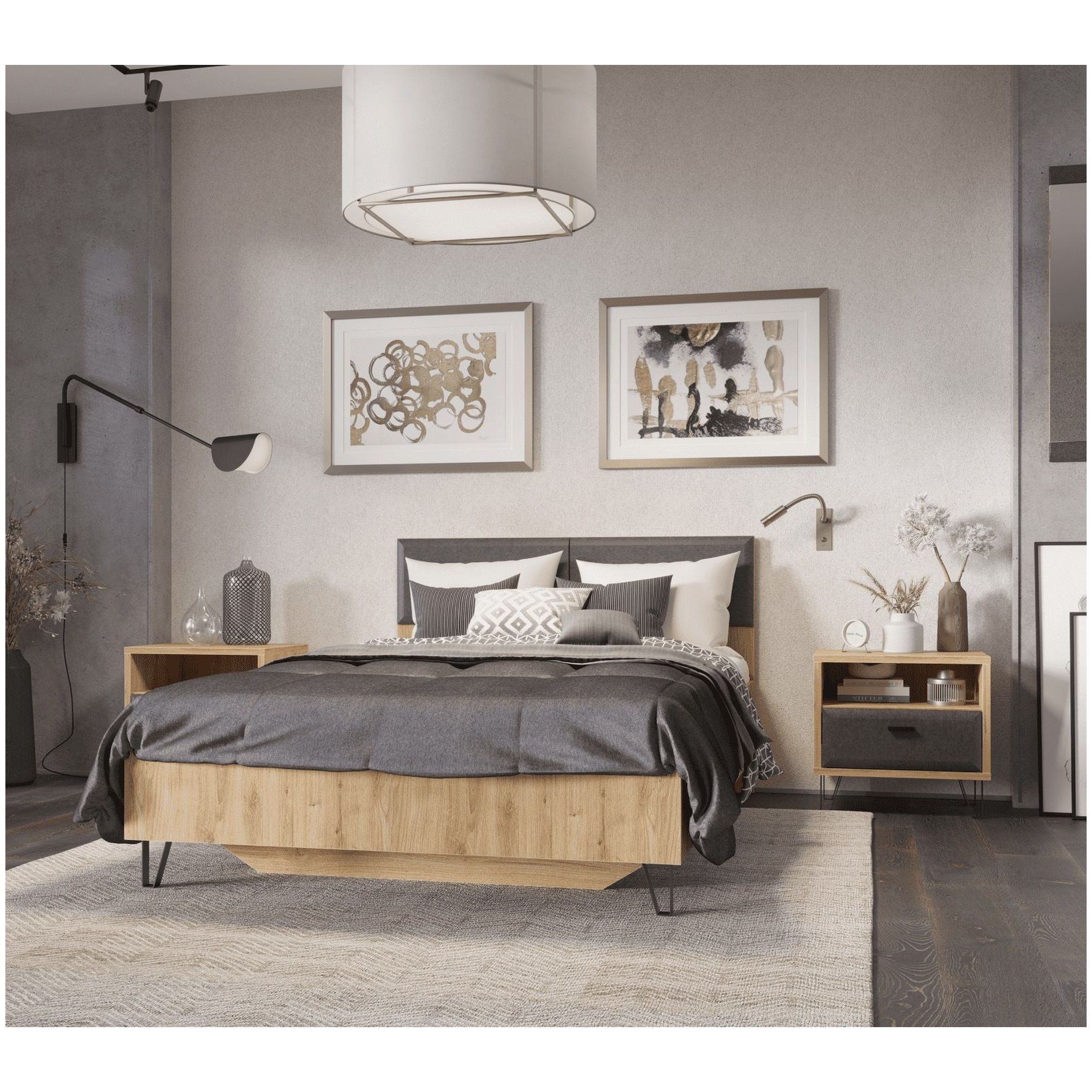 Картинка Грейс кровать LOZ160х200 интернет-магазин мебели FreeTime