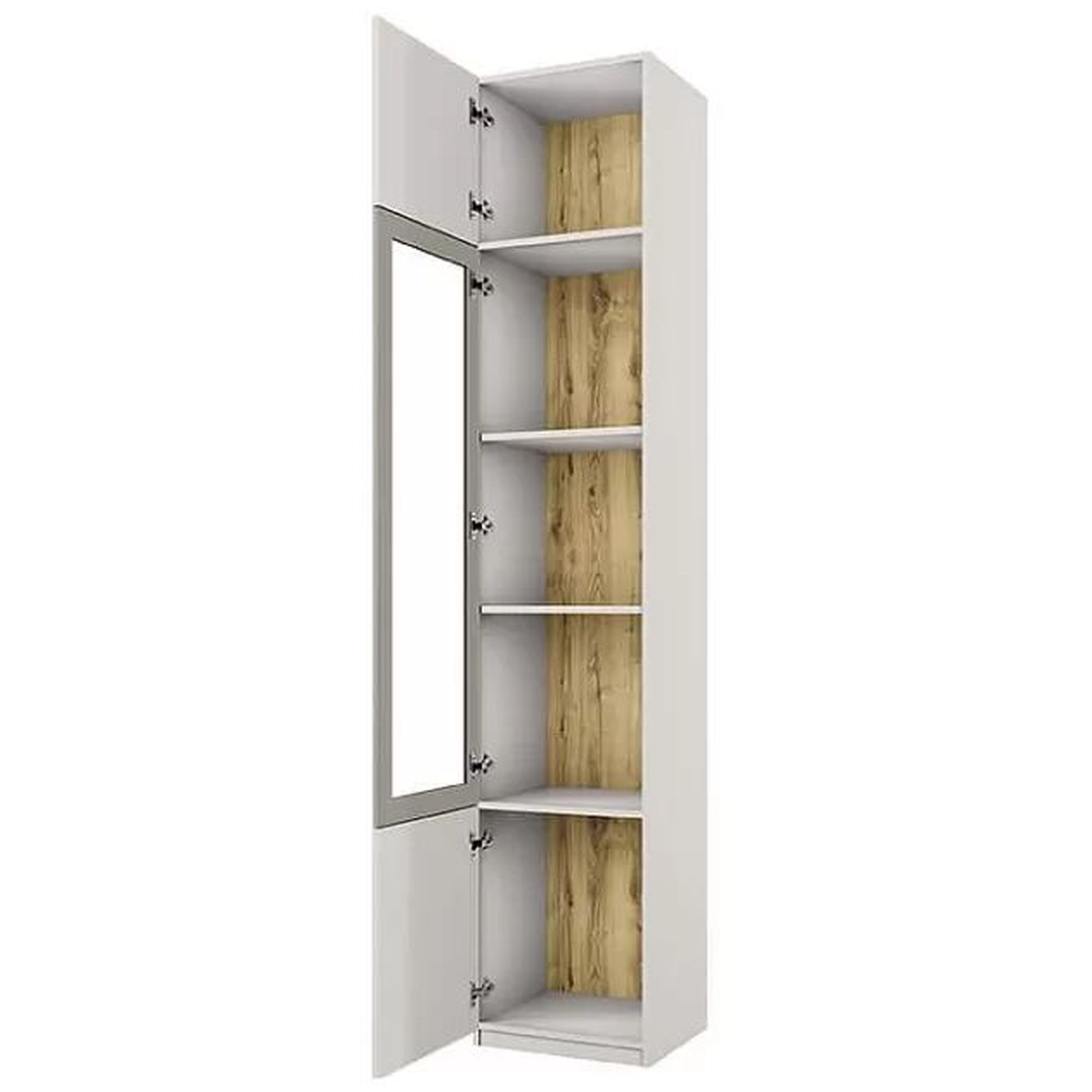 Картинка Модерн Шкаф с витриной 1V2D интернет-магазин мебели FreeTime