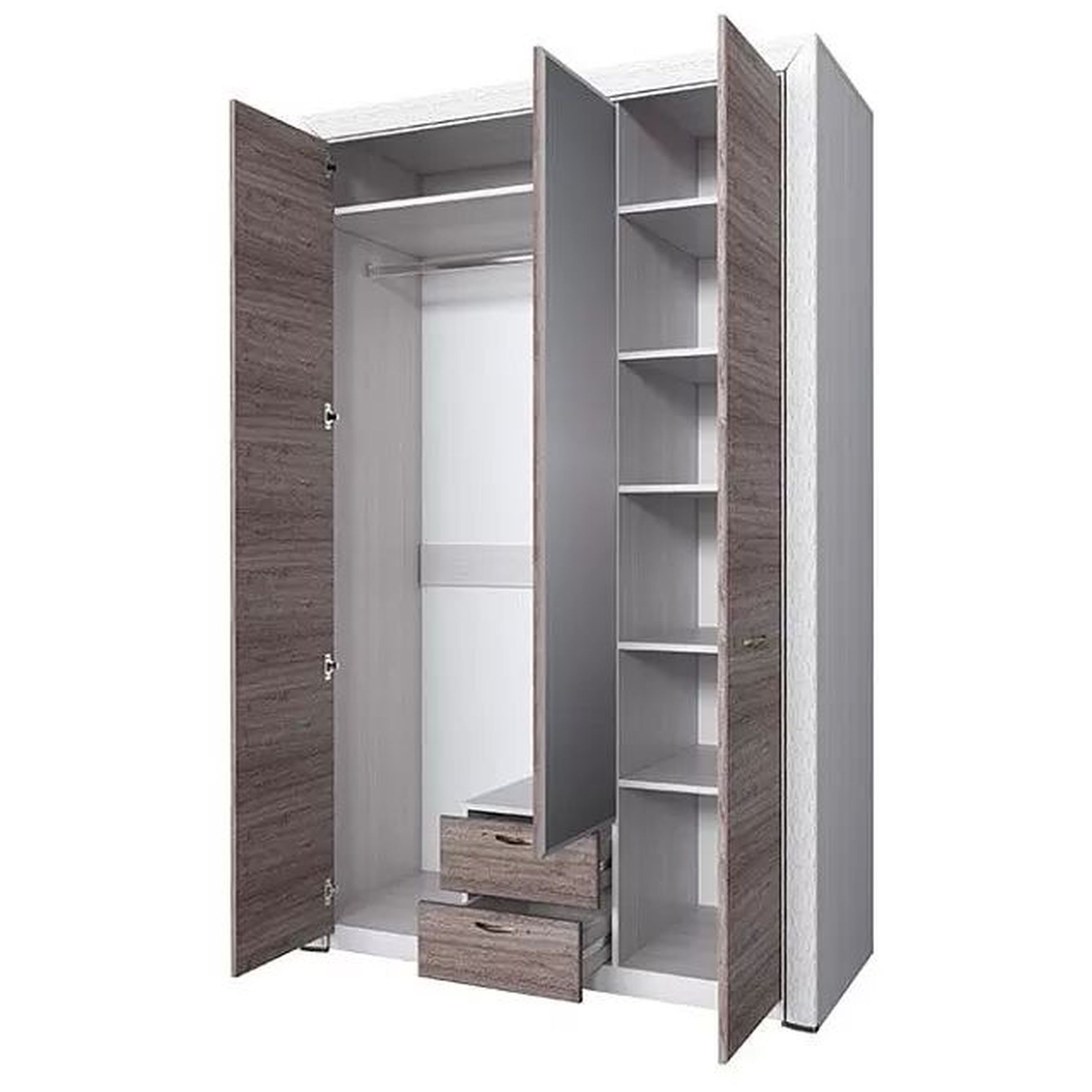 Картинка Оливия Шкаф 3D2S с зеркалом интернет-магазин мебели FreeTime