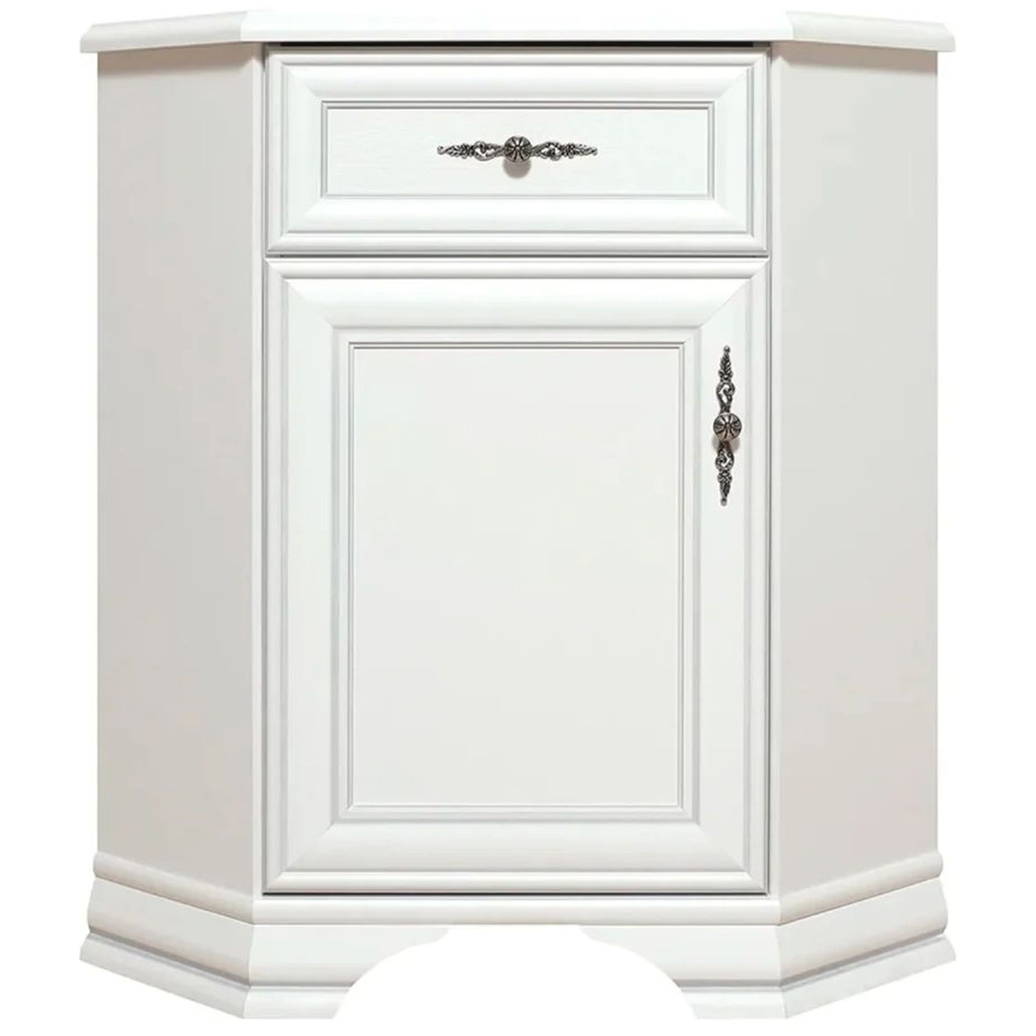 Картинка Кентаки тумба левая KOMN1D1S/L (Белый) интернет-магазин мебели FreeTime