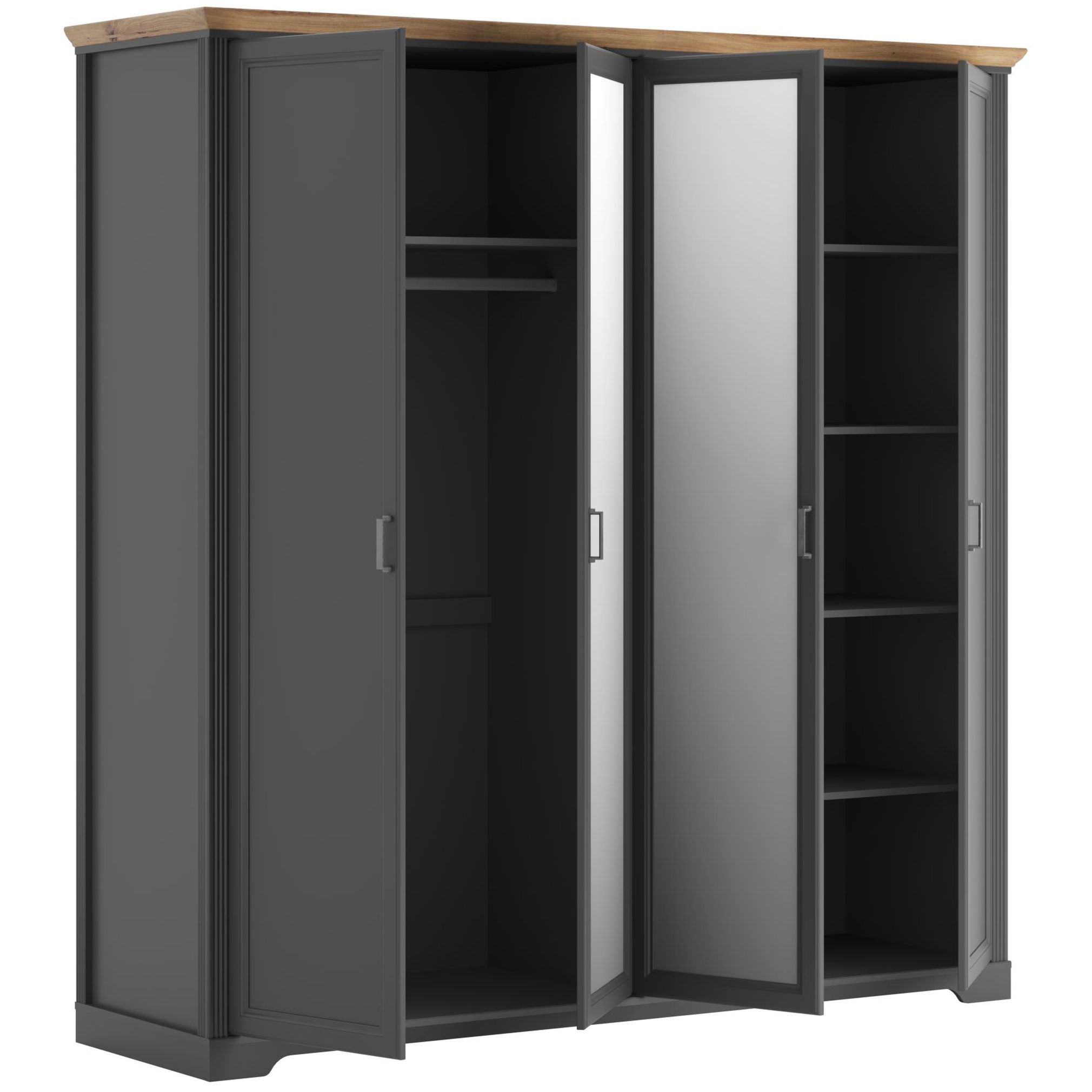 Картинка Жасмин шкаф с зеркалом SZF2L2D интернет-магазин мебели FreeTime