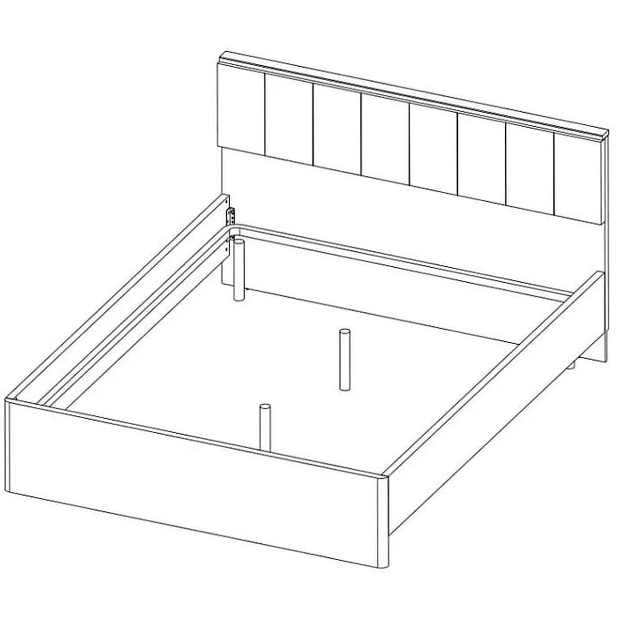 Картинка Джагер Кровать 160 мягкое изголовие интернет-магазин мебели FreeTime