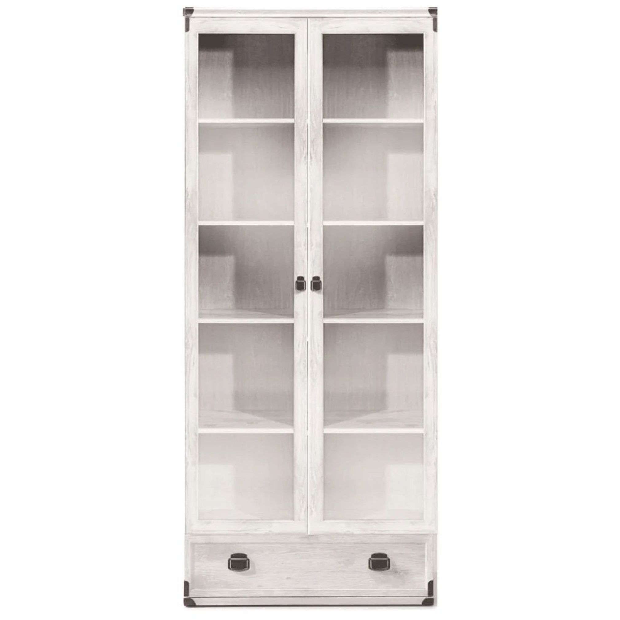 Картинка Индиана шкаф-витрина JWIT 2d1s (Сосна каньйон) интернет-магазин мебели FreeTime