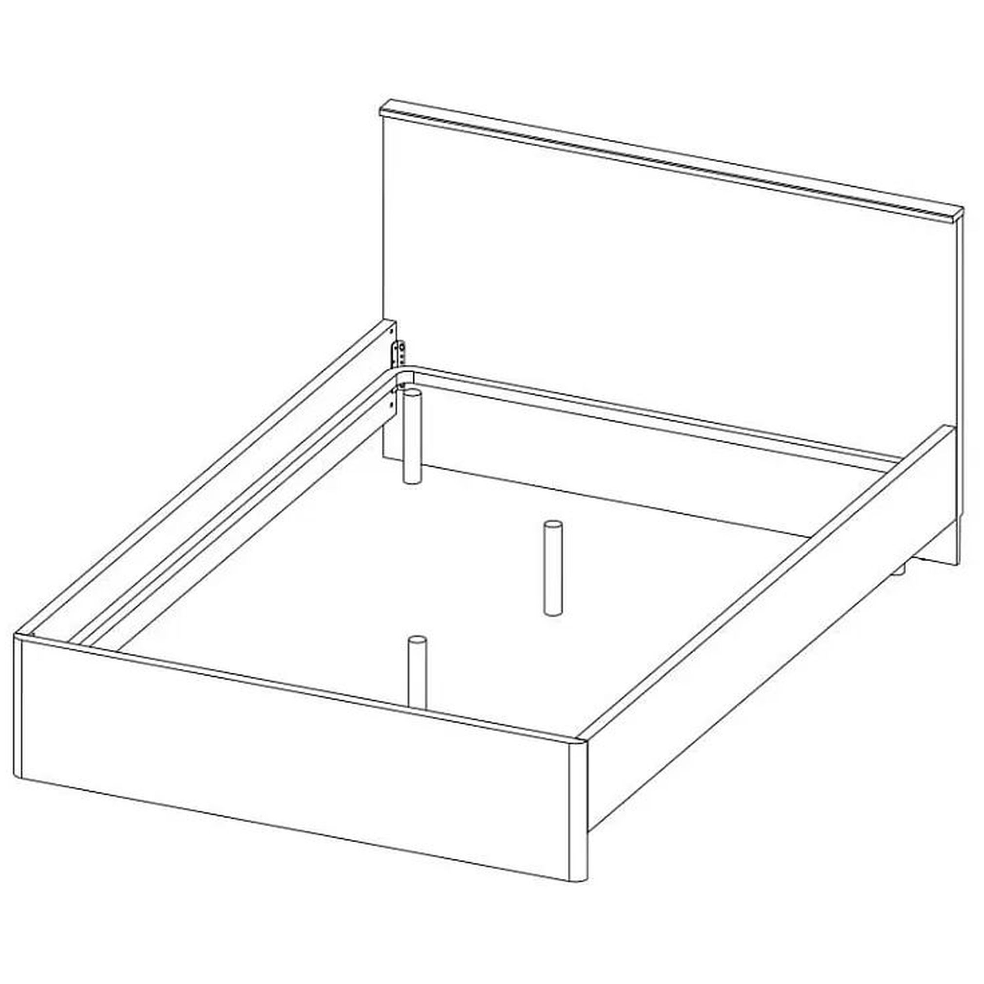 Картинка Джагер Кровать 160 интернет-магазин мебели FreeTime