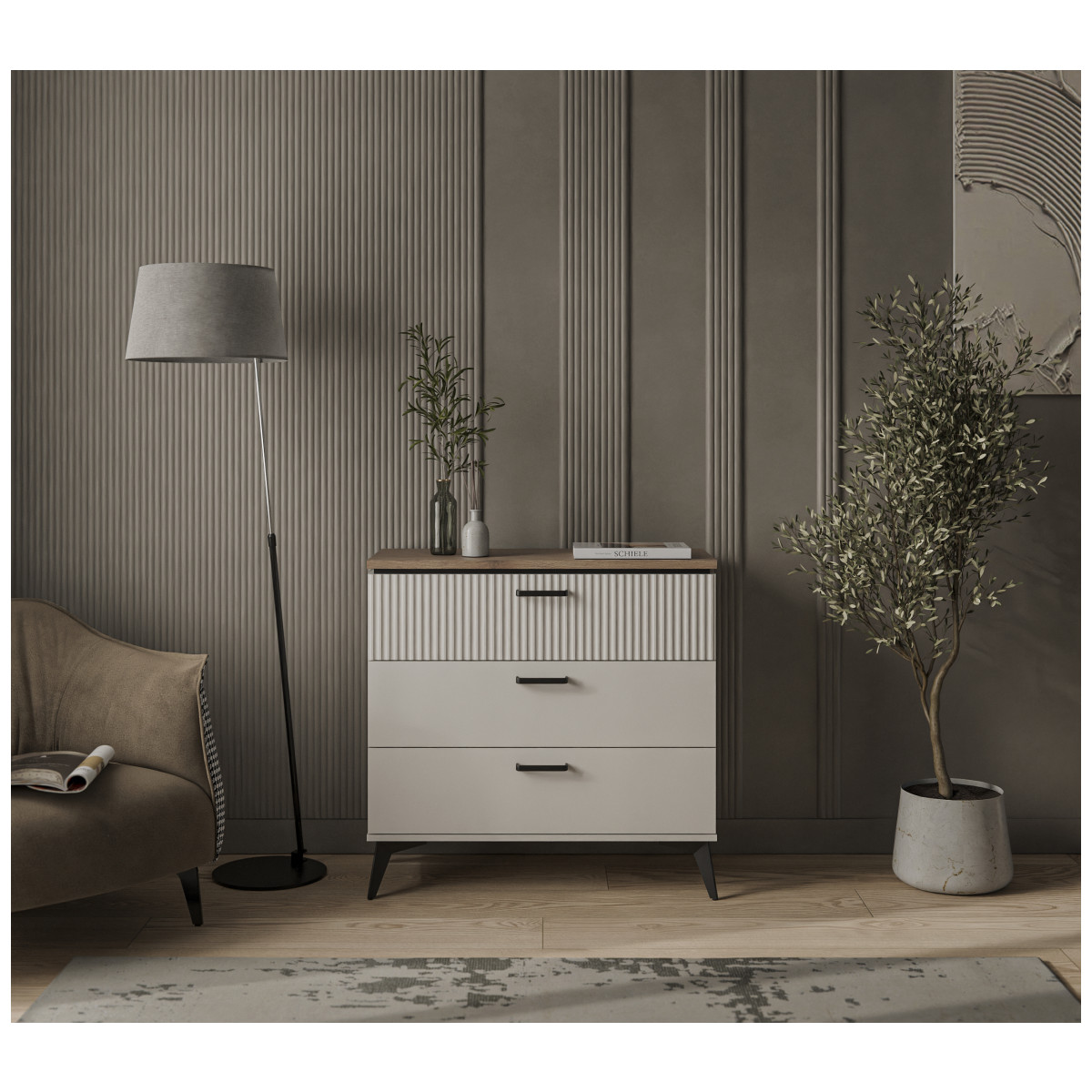 Картинка Винати Комод 3S интернет-магазин мебели FreeTime