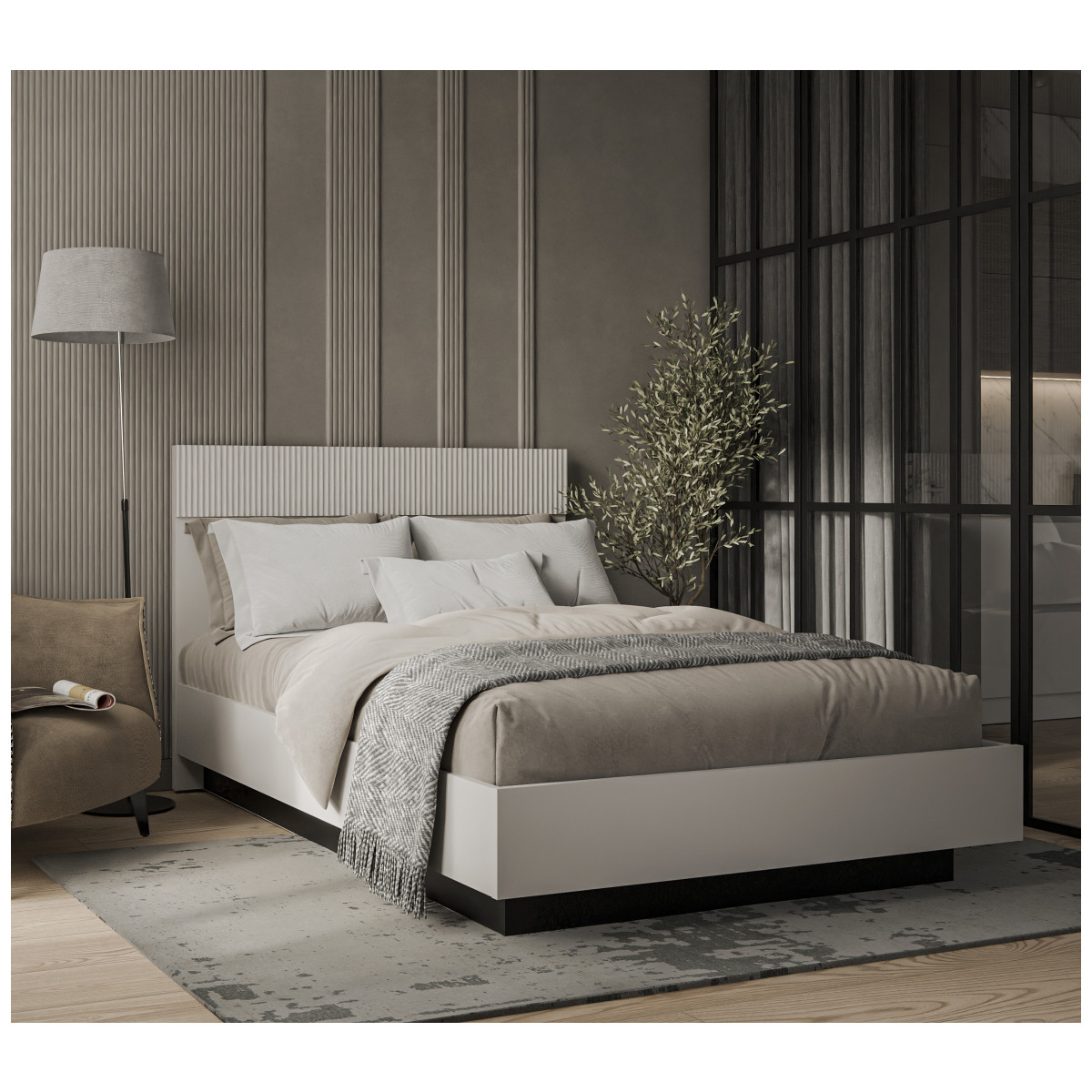 Картинка Винати Кровать 140 с подъемником интернет-магазин мебели FreeTime