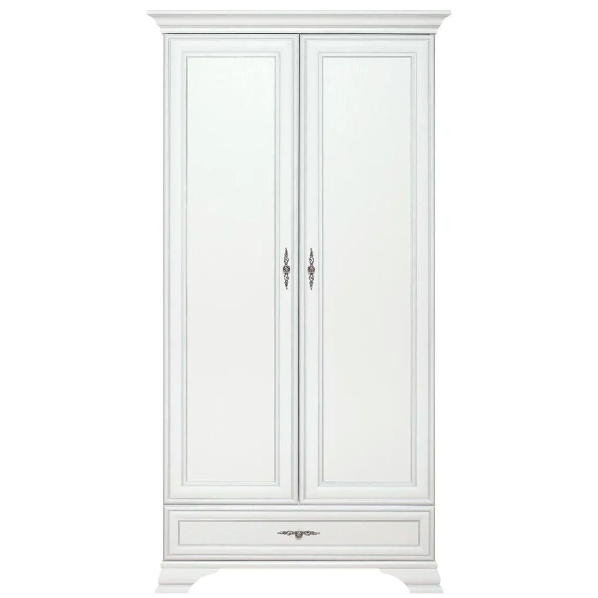 Картинка Кентаки шкаф SZF2D1S (Белый) интернет-магазин мебели FreeTime