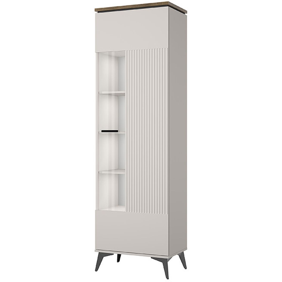 Картинка Винати Шкаф с витриной 1V интернет-магазин мебели FreeTime