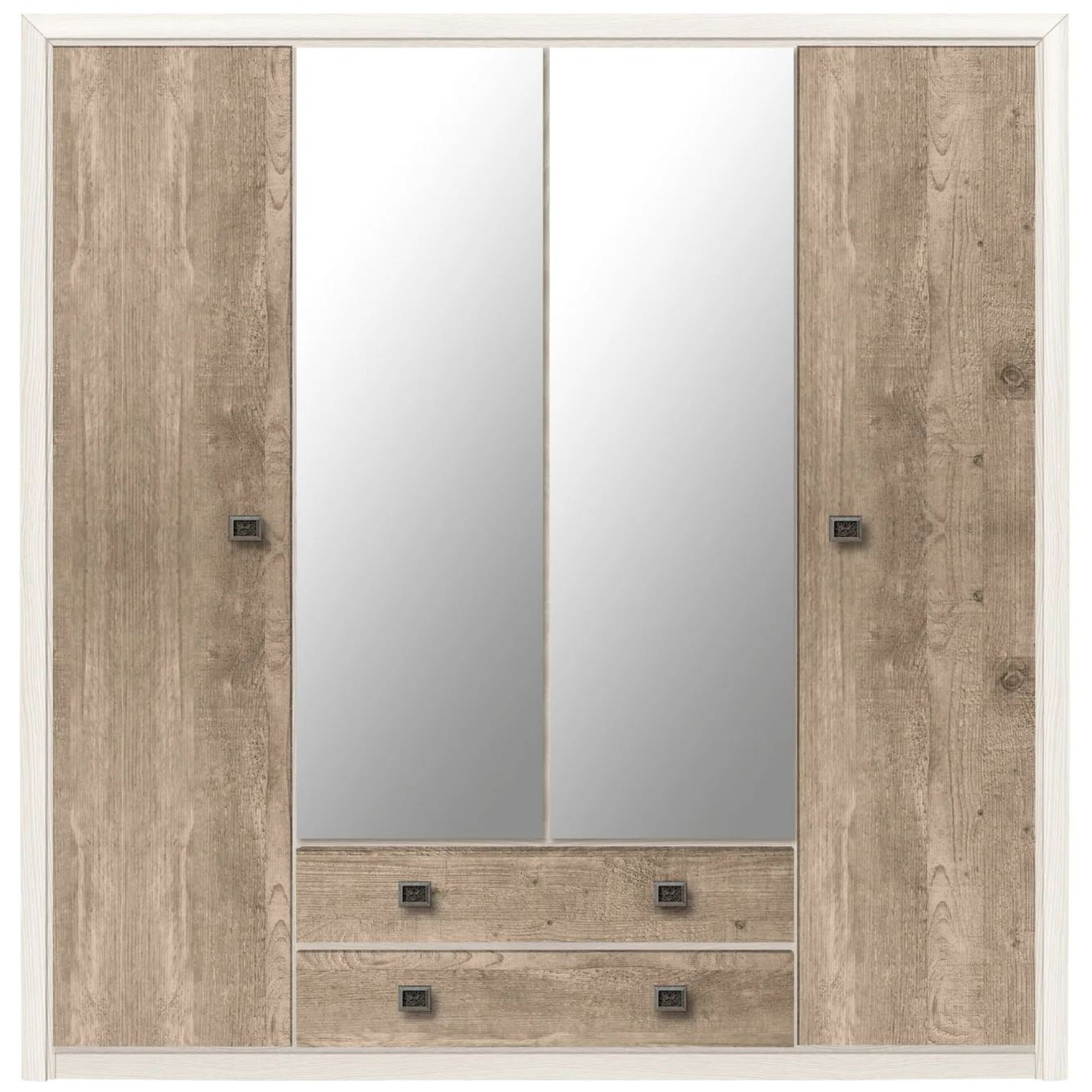 Картинка Коен шкаф  зеркалом SZF4D2S (Сосна) интернет-магазин мебели FreeTime