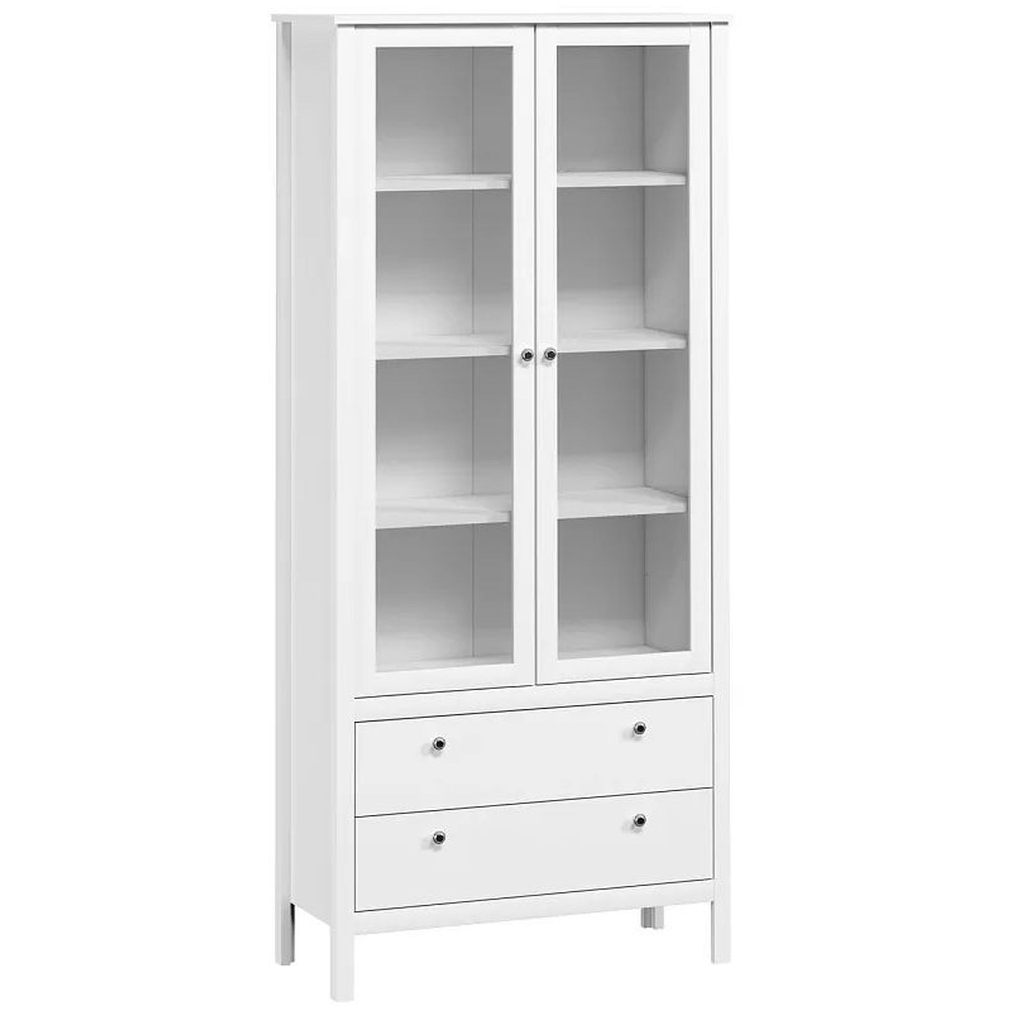 Картинка Ева шкаф-витрина REG2W2S интернет-магазин мебели FreeTime