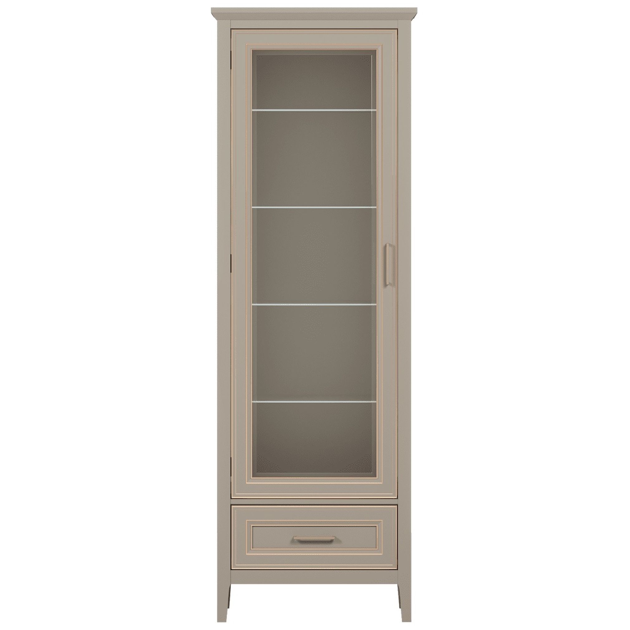 Картинка Классик шкаф-витрина REG1W1SZK интернет-магазин мебели FreeTime