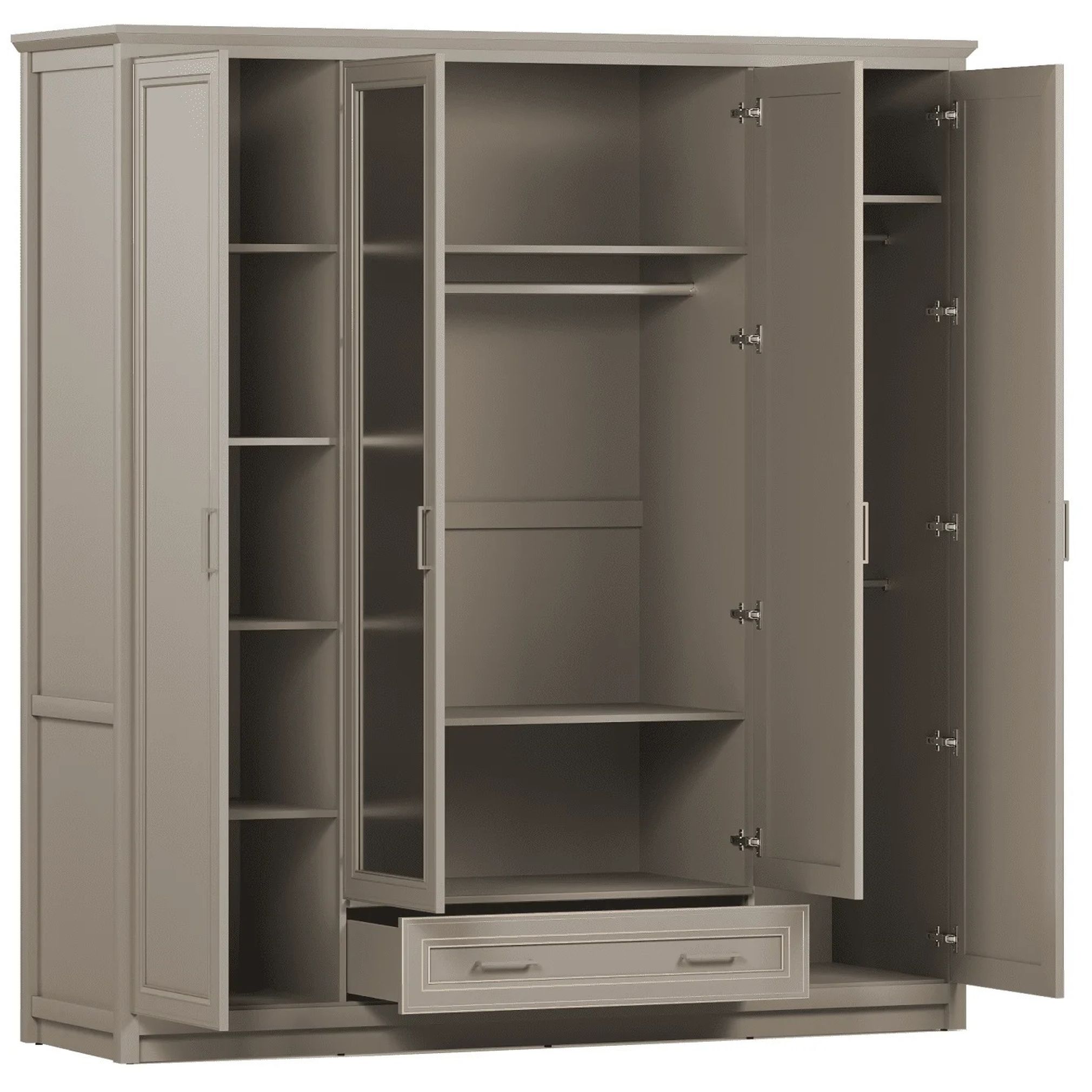 Картинка Классик шкаф с зерклом SZF2D2L1S интернет-магазин мебели FreeTime