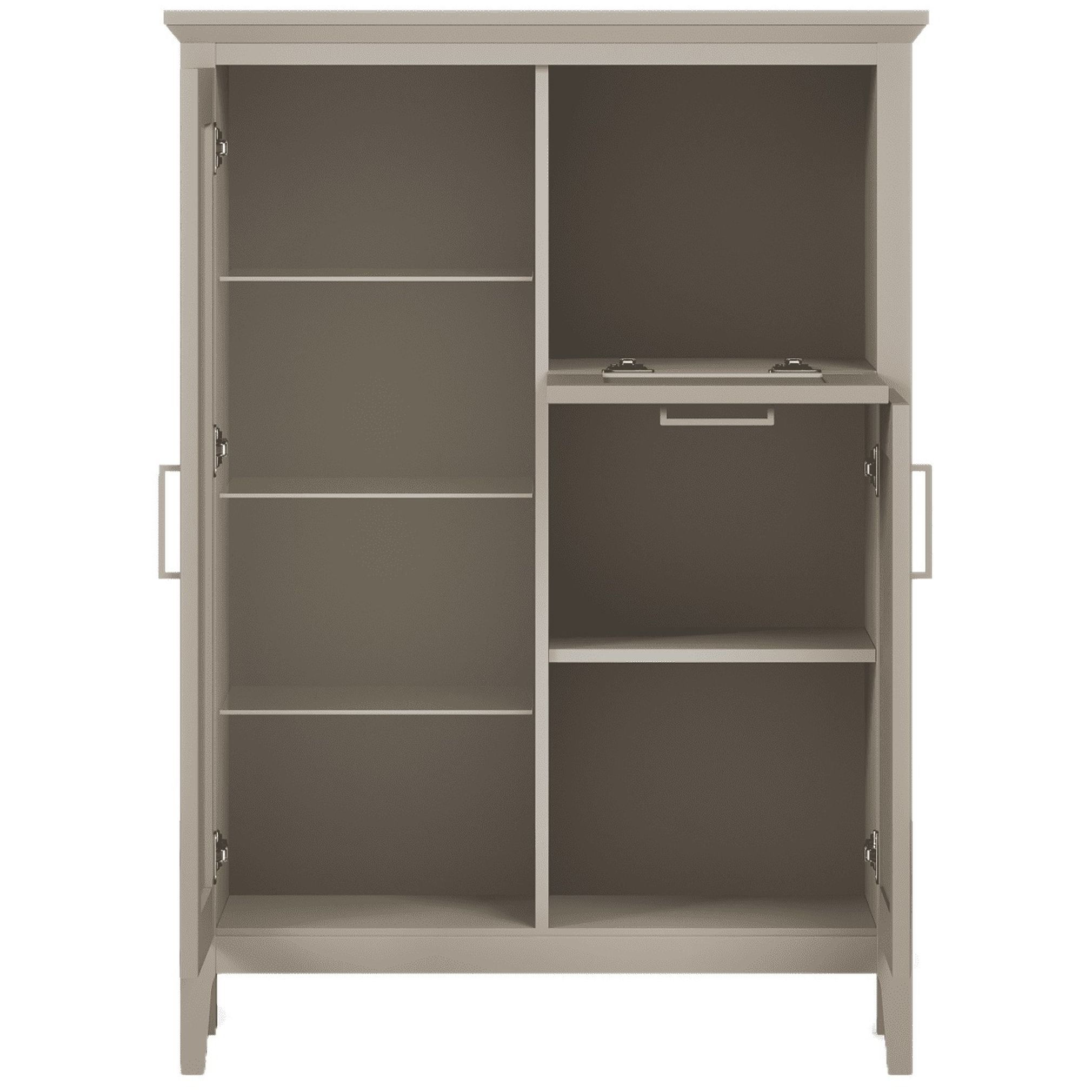 Картинка Классик тумба с витриной KOM1W1D1B интернет-магазин мебели FreeTime