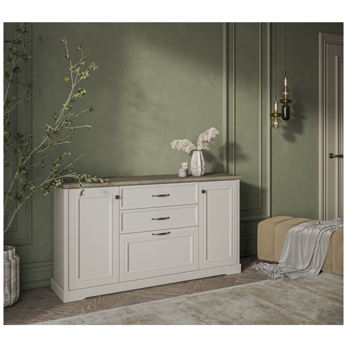 Картинка Тоскана Тумба 3D2S-1 интернет-магазин мебели FreeTime