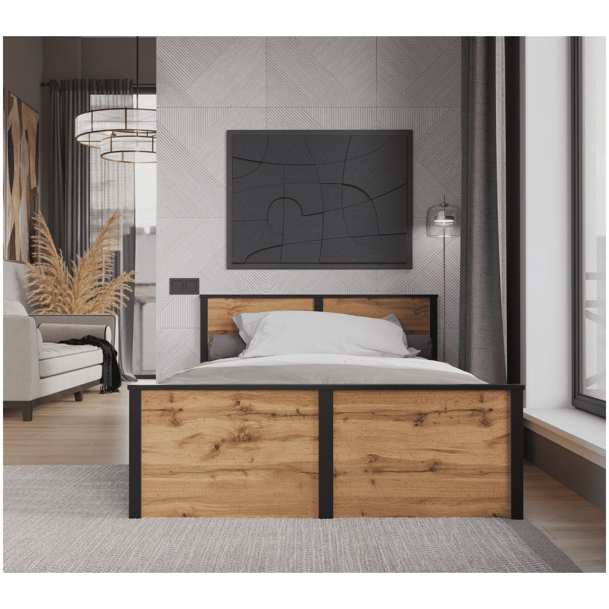 Картинка Лофт кровать LOZ120х200 интернет-магазин мебели FreeTime