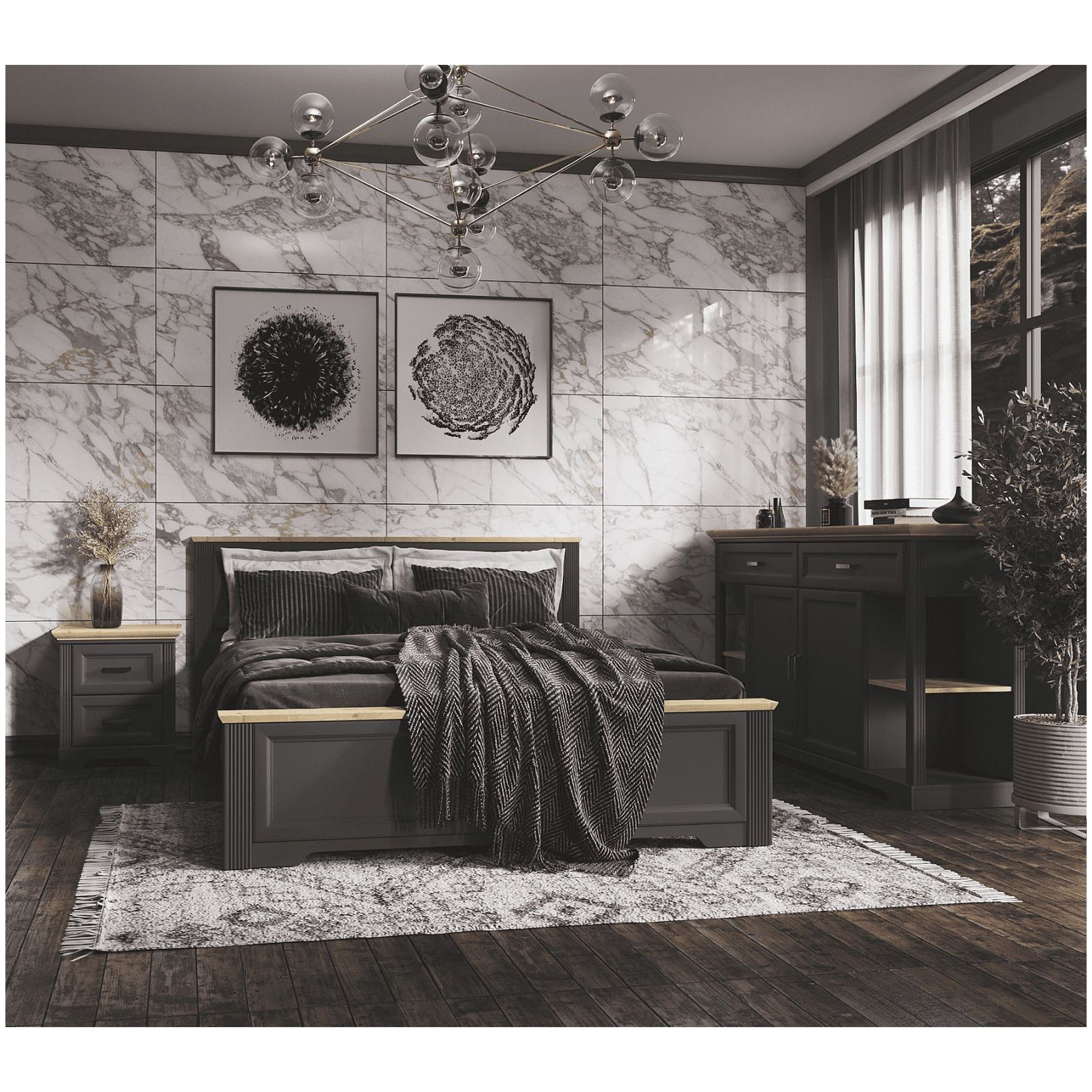 Картинка Жасмин кровать LOZ160х200 интернет-магазин мебели FreeTime